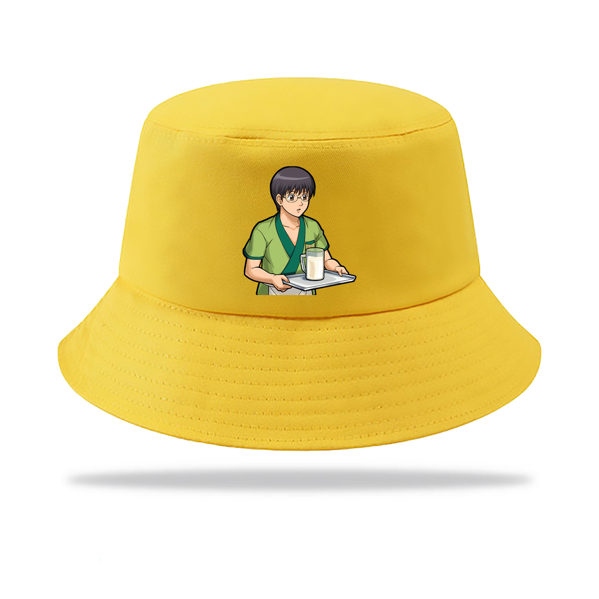 （画像用） ぎんたま 坂田銀時（さかたぎんとき） 神楽 志村新八（しむら しんぱち） GINTAMA Sakata Gintoki Kagura Shimura Shinpachi アウトドア日除けバケットハット