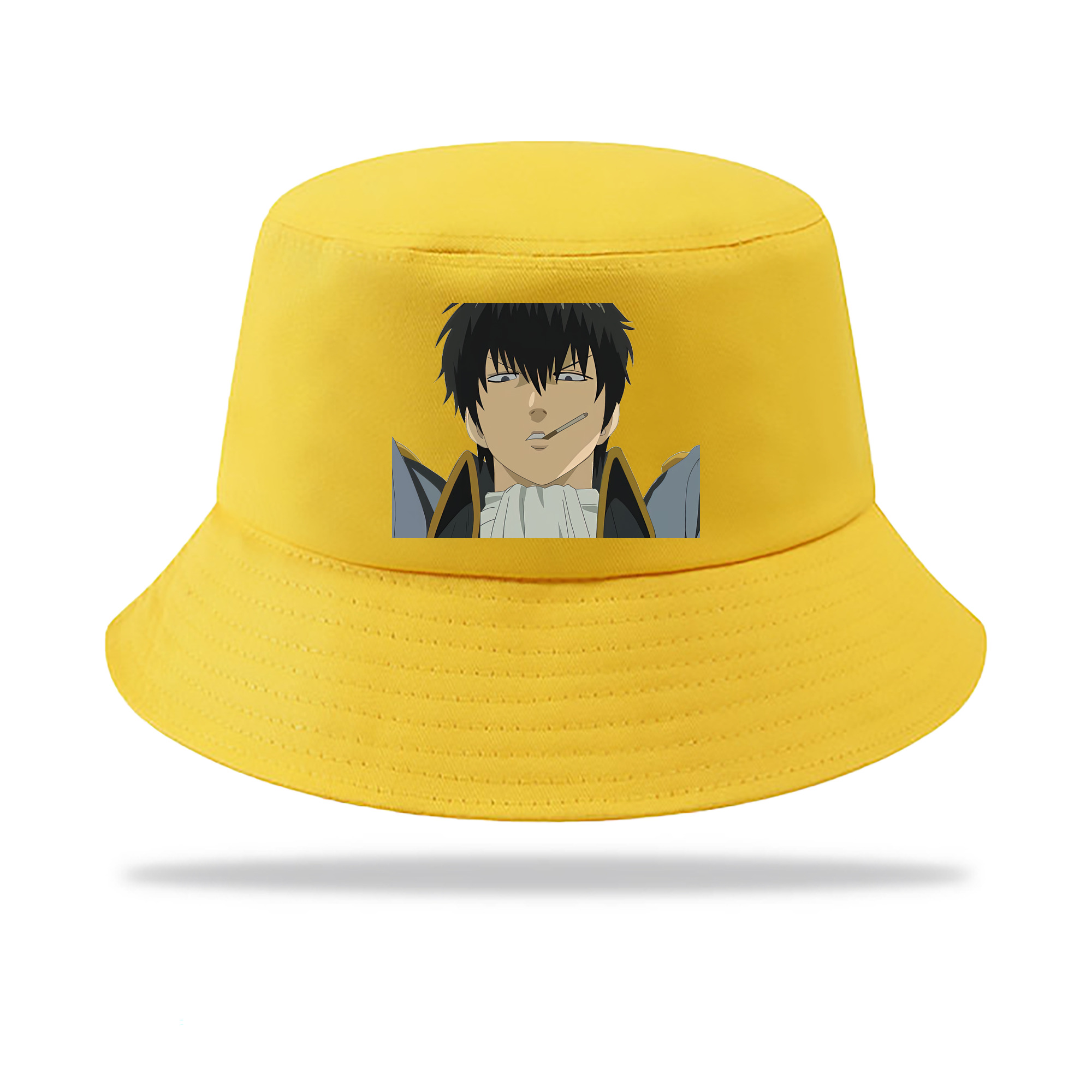 （画像用） ぎんたま 坂田銀時（さかたぎんとき） 神楽 志村新八（しむら しんぱち） GINTAMA Sakata Gintoki Kagura Shimura Shinpachi アウトドア日除けバケットハット