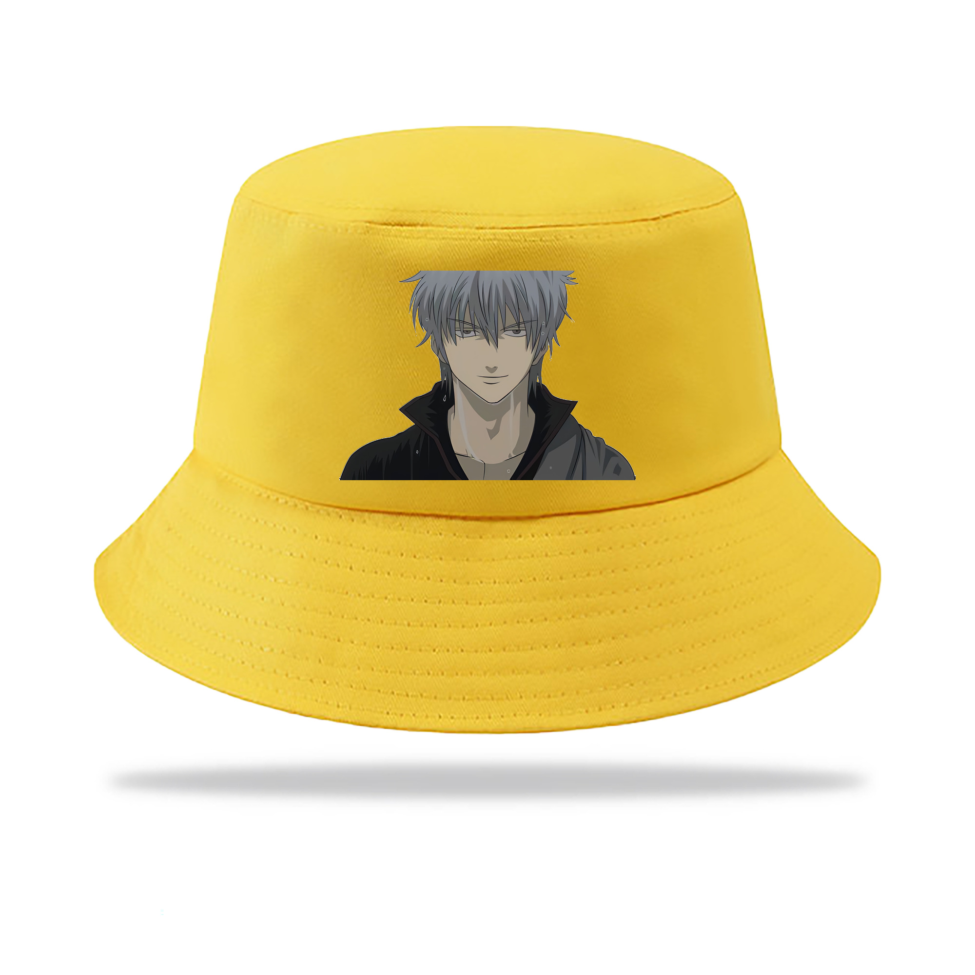 （画像用） ぎんたま 坂田銀時（さかたぎんとき） 神楽 志村新八（しむら しんぱち） GINTAMA Sakata Gintoki Kagura Shimura Shinpachi アウトドア日除けバケットハット