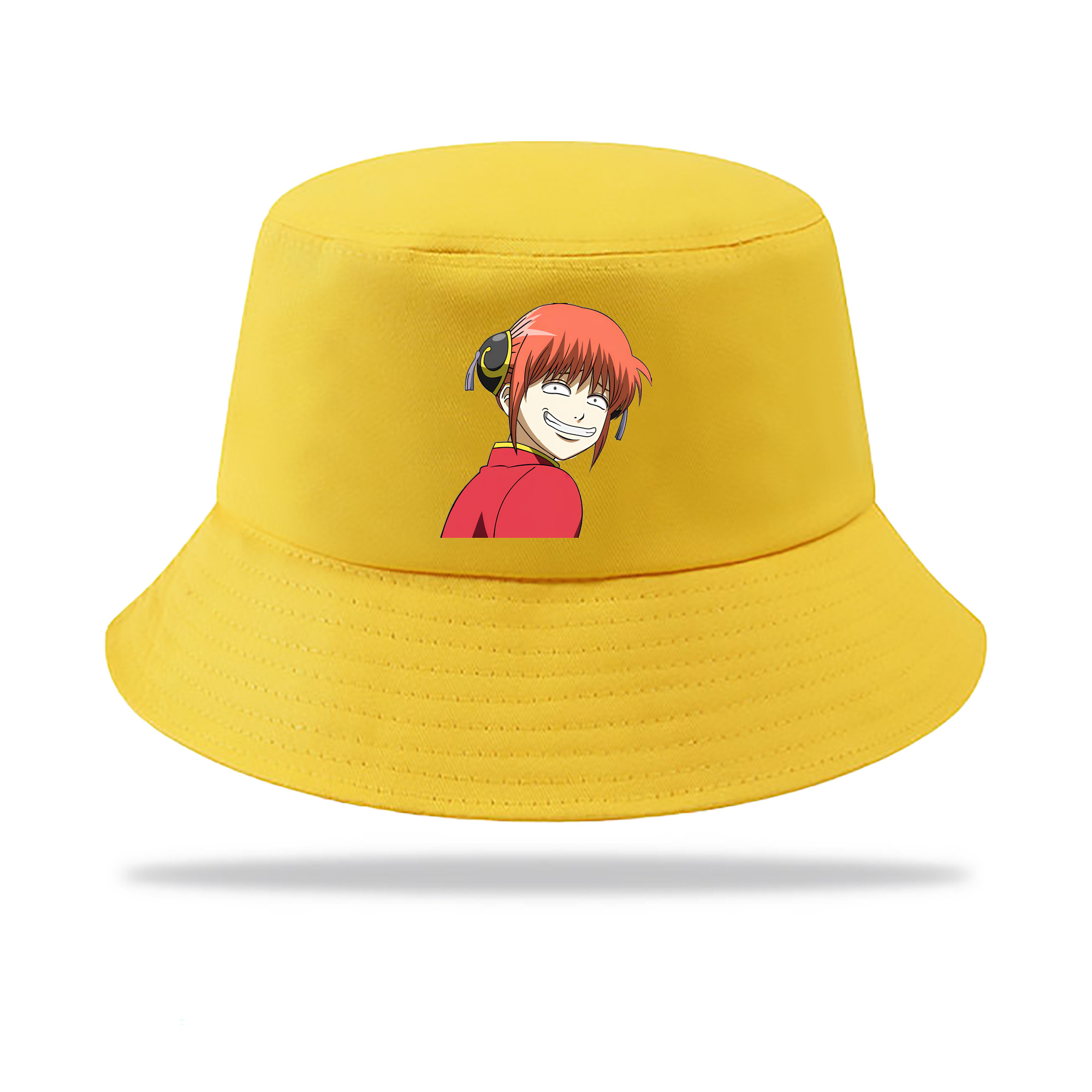 （画像用） ぎんたま 坂田銀時（さかたぎんとき） 神楽 志村新八（しむら しんぱち） GINTAMA Sakata Gintoki Kagura Shimura Shinpachi アウトドア日除けバケットハット