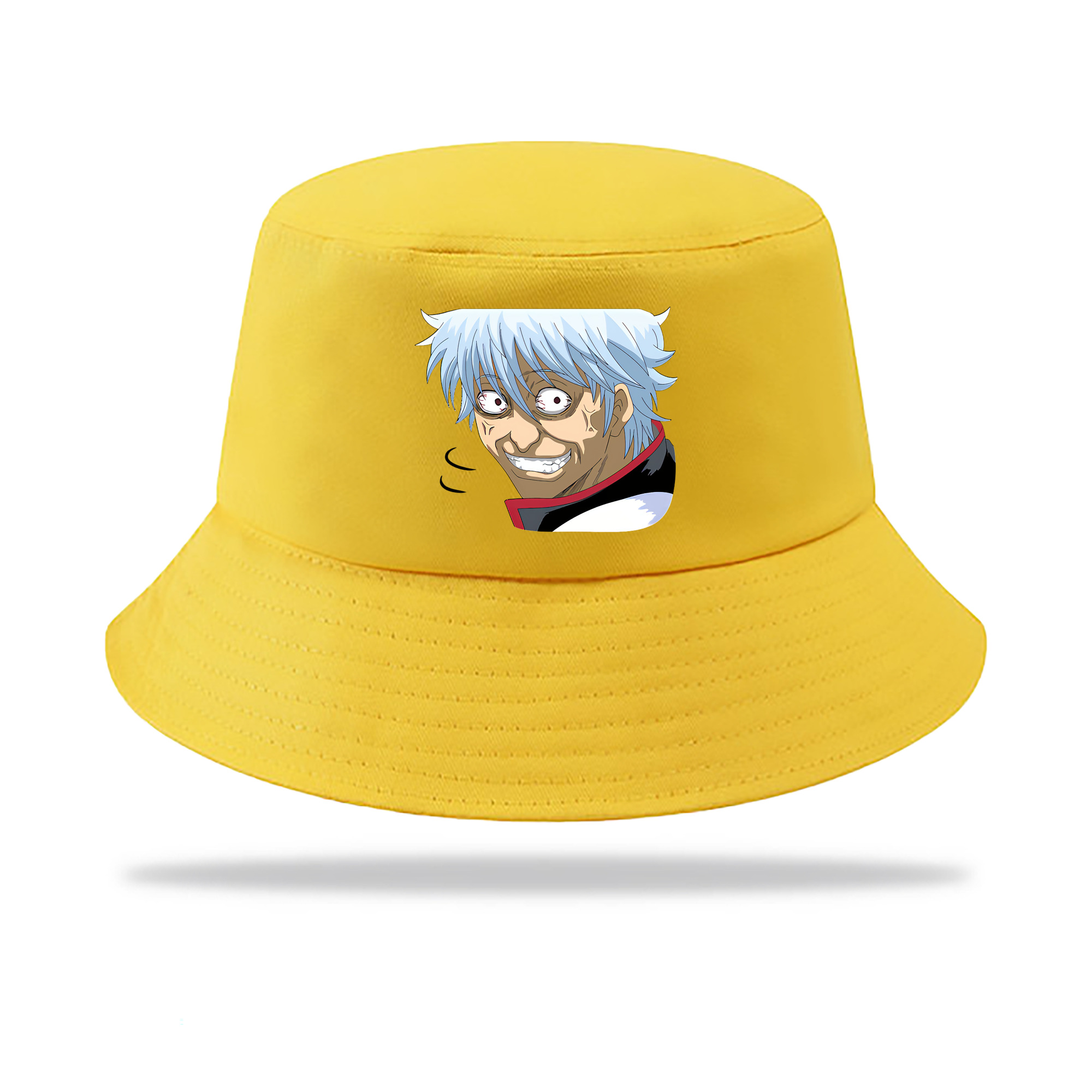 （画像用） ぎんたま 坂田銀時（さかたぎんとき） 神楽 志村新八（しむら しんぱち） GINTAMA Sakata Gintoki Kagura Shimura Shinpachi アウトドア日除けバケットハット
