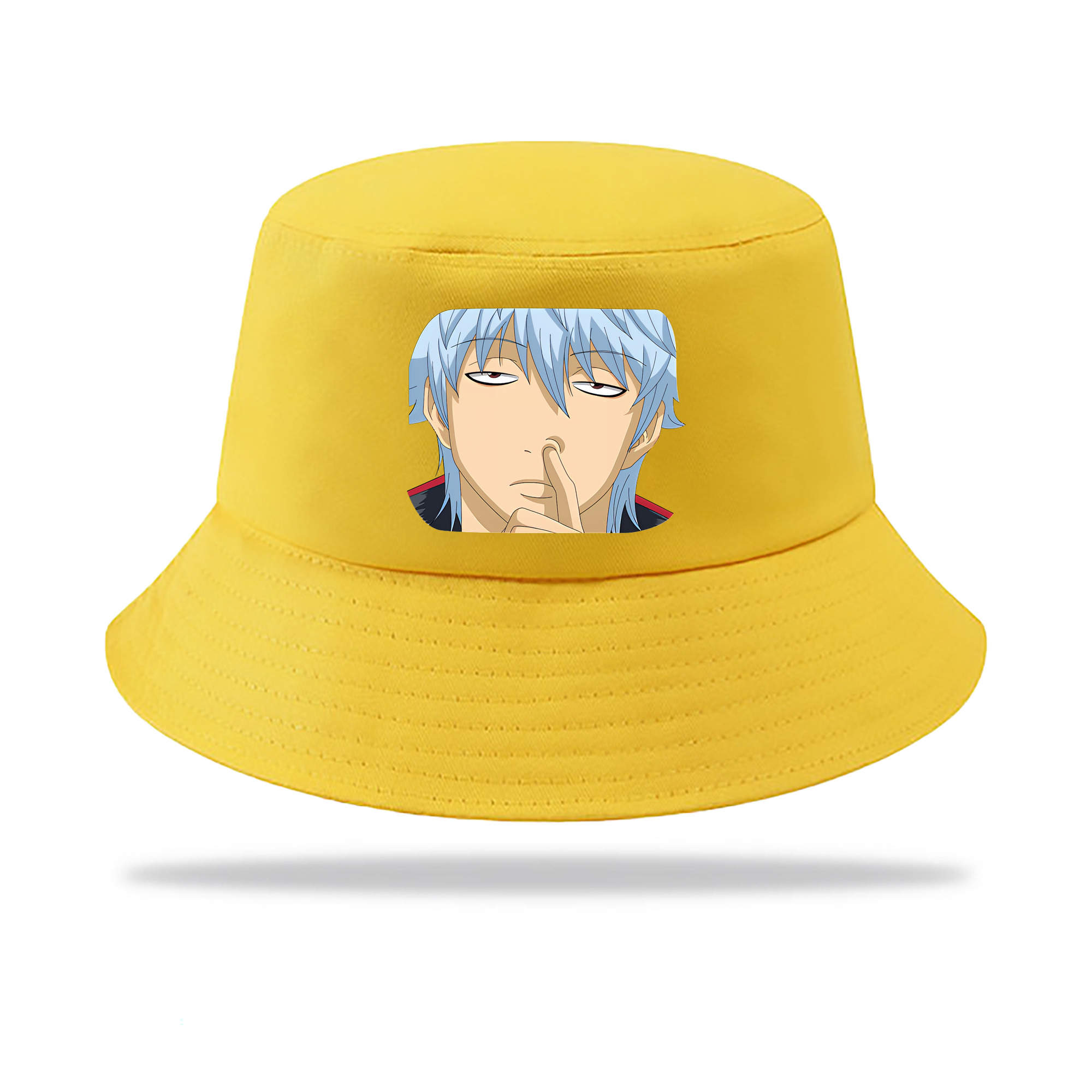 （画像用） ぎんたま 坂田銀時（さかたぎんとき） 神楽 志村新八（しむら しんぱち） GINTAMA Sakata Gintoki Kagura Shimura Shinpachi アウトドア日除けバケットハット