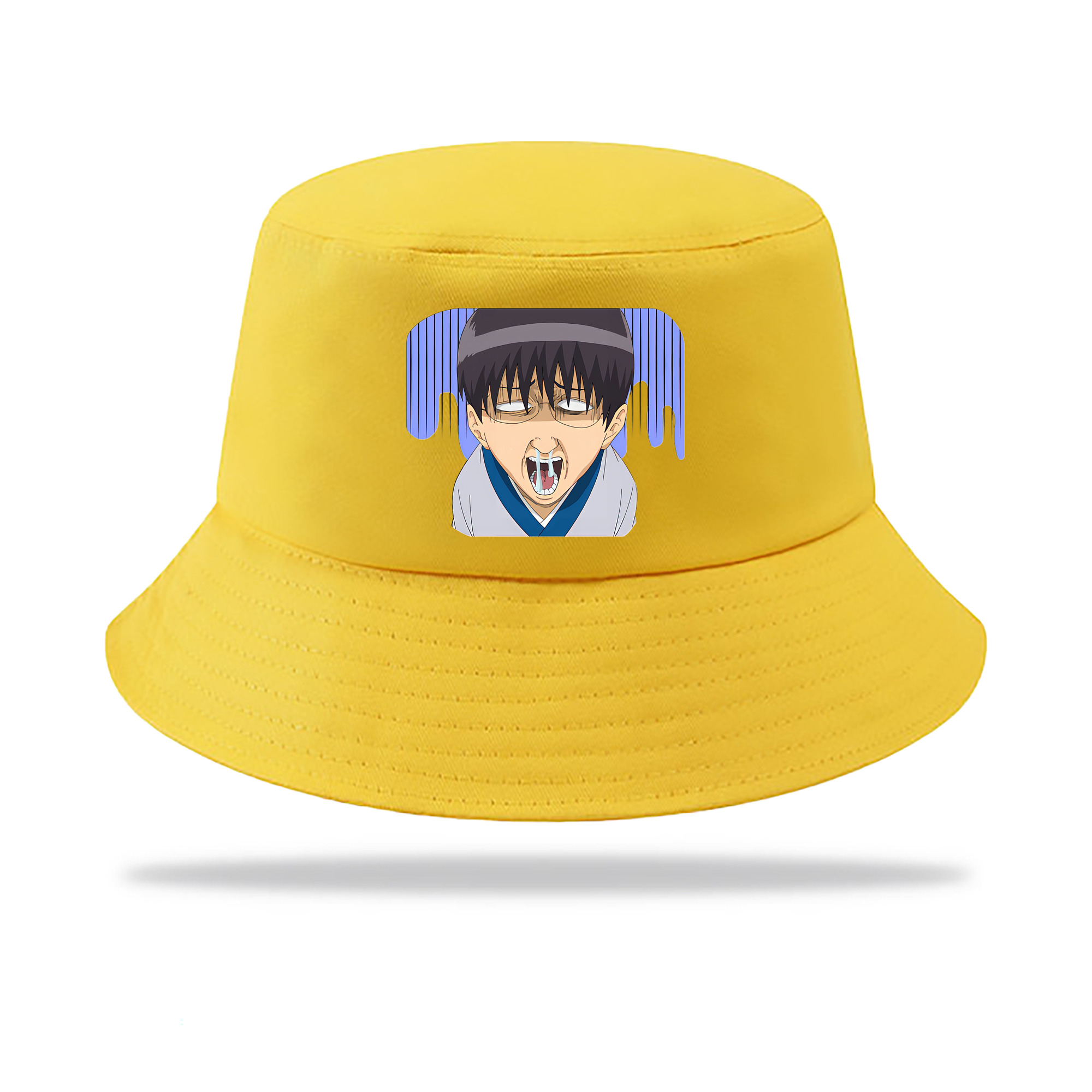 （画像用） ぎんたま 坂田銀時（さかたぎんとき） 神楽 志村新八（しむら しんぱち） GINTAMA Sakata Gintoki Kagura Shimura Shinpachi アウトドア日除けバケットハット