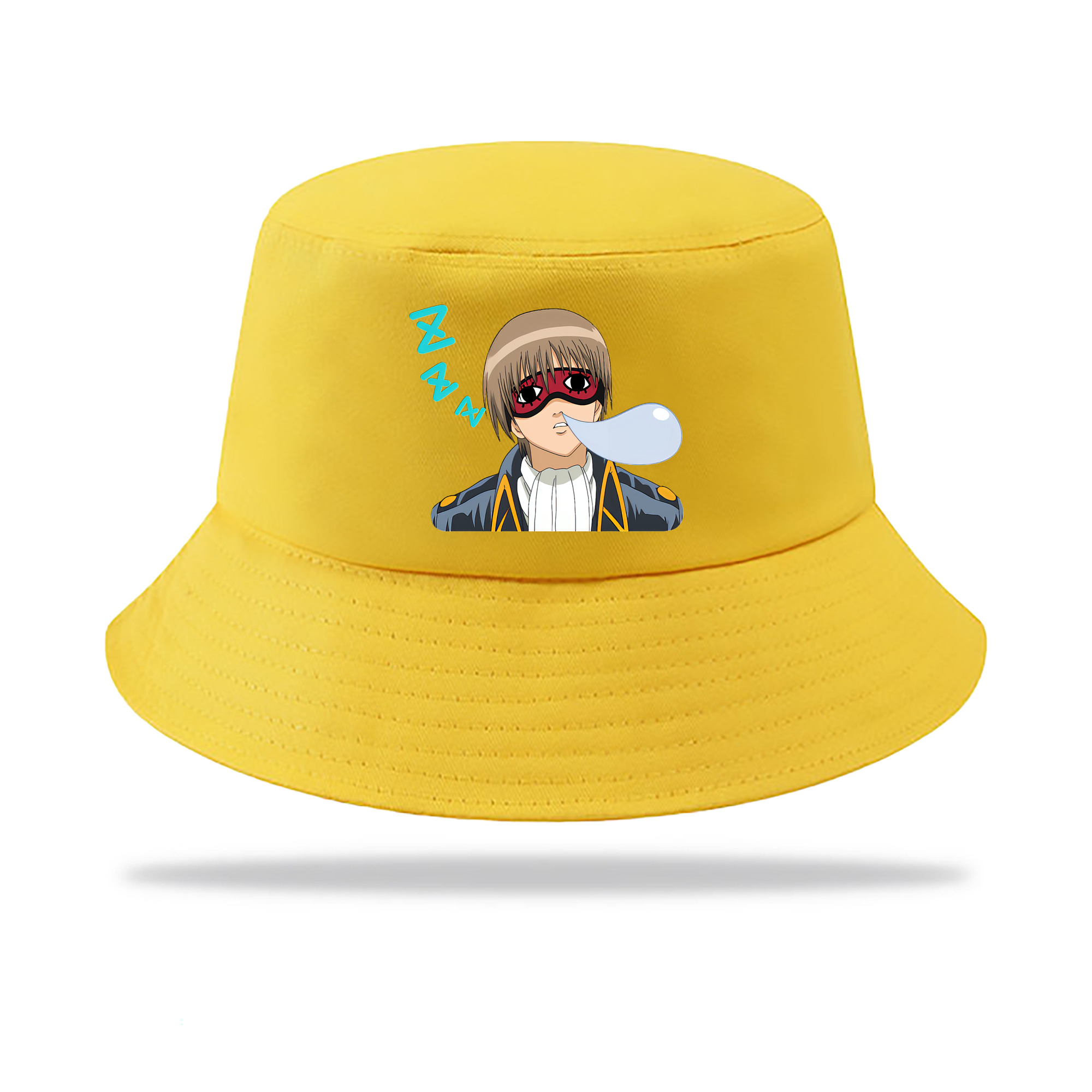 （画像用） ぎんたま 坂田銀時（さかたぎんとき） 神楽 志村新八（しむら しんぱち） GINTAMA Sakata Gintoki Kagura Shimura Shinpachi アウトドア日除けバケットハット