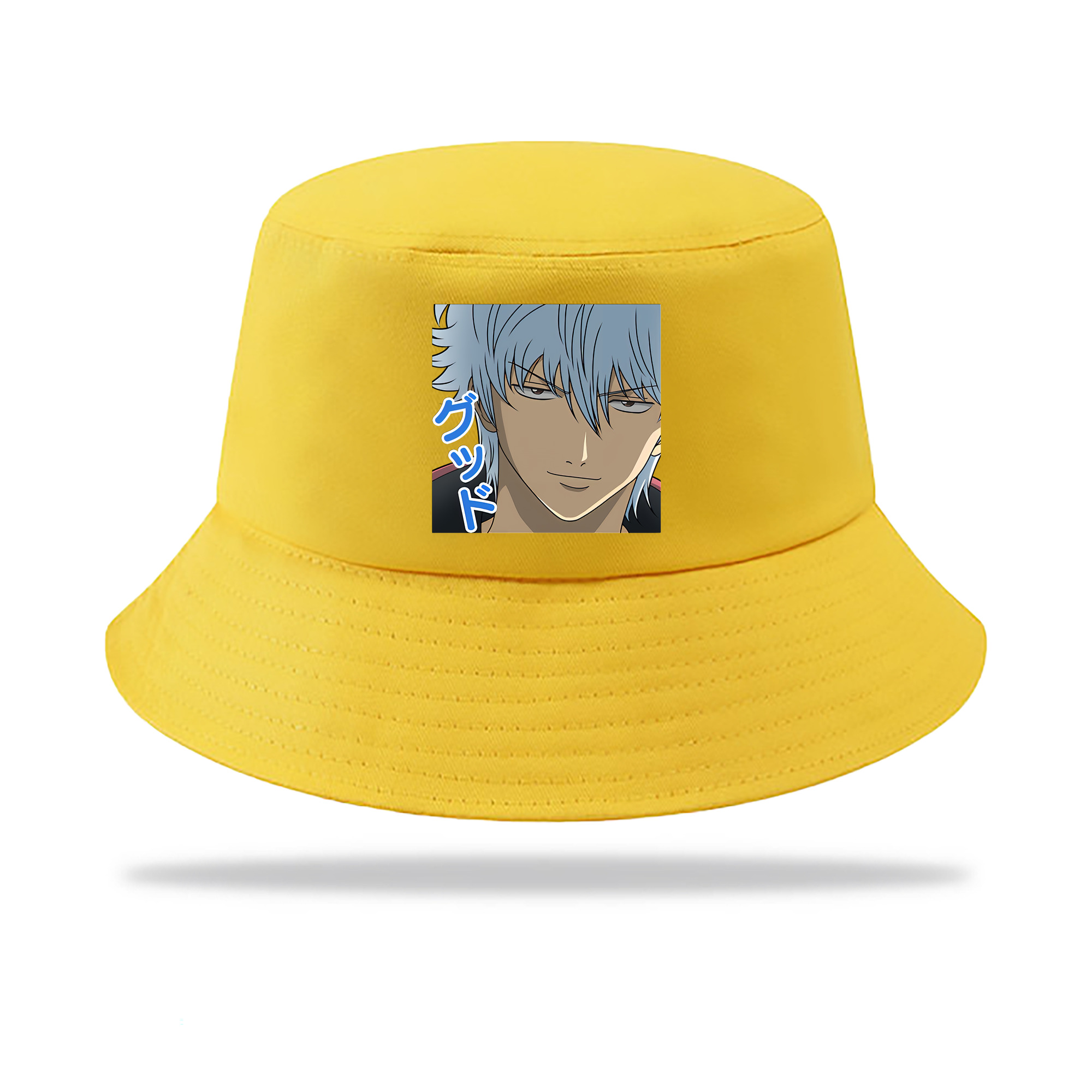 （画像用） ぎんたま 坂田銀時（さかたぎんとき） 神楽 志村新八（しむら しんぱち） GINTAMA Sakata Gintoki Kagura Shimura Shinpachi アウトドア日除けバケットハット