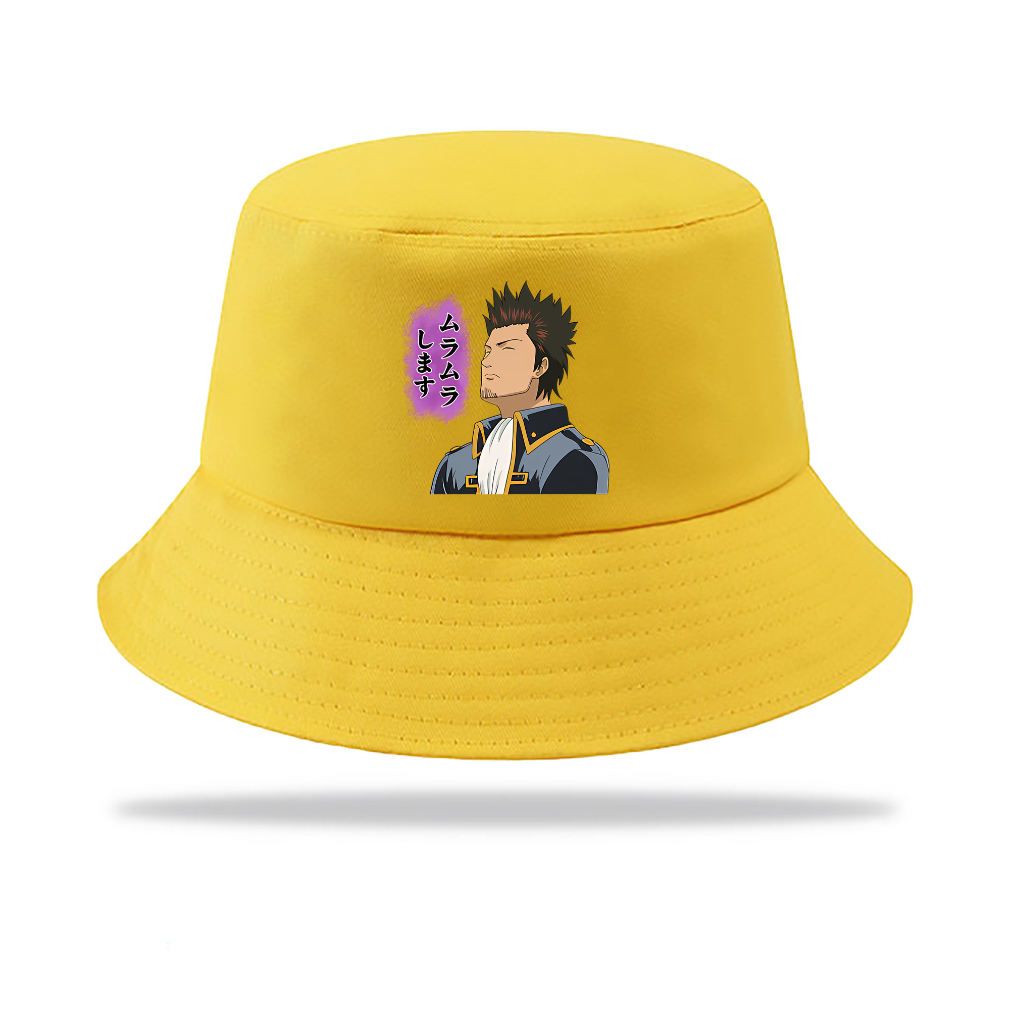 （画像用） ぎんたま 坂田銀時（さかたぎんとき） 神楽 志村新八（しむら しんぱち） GINTAMA Sakata Gintoki Kagura Shimura Shinpachi アウトドア日除けバケットハット