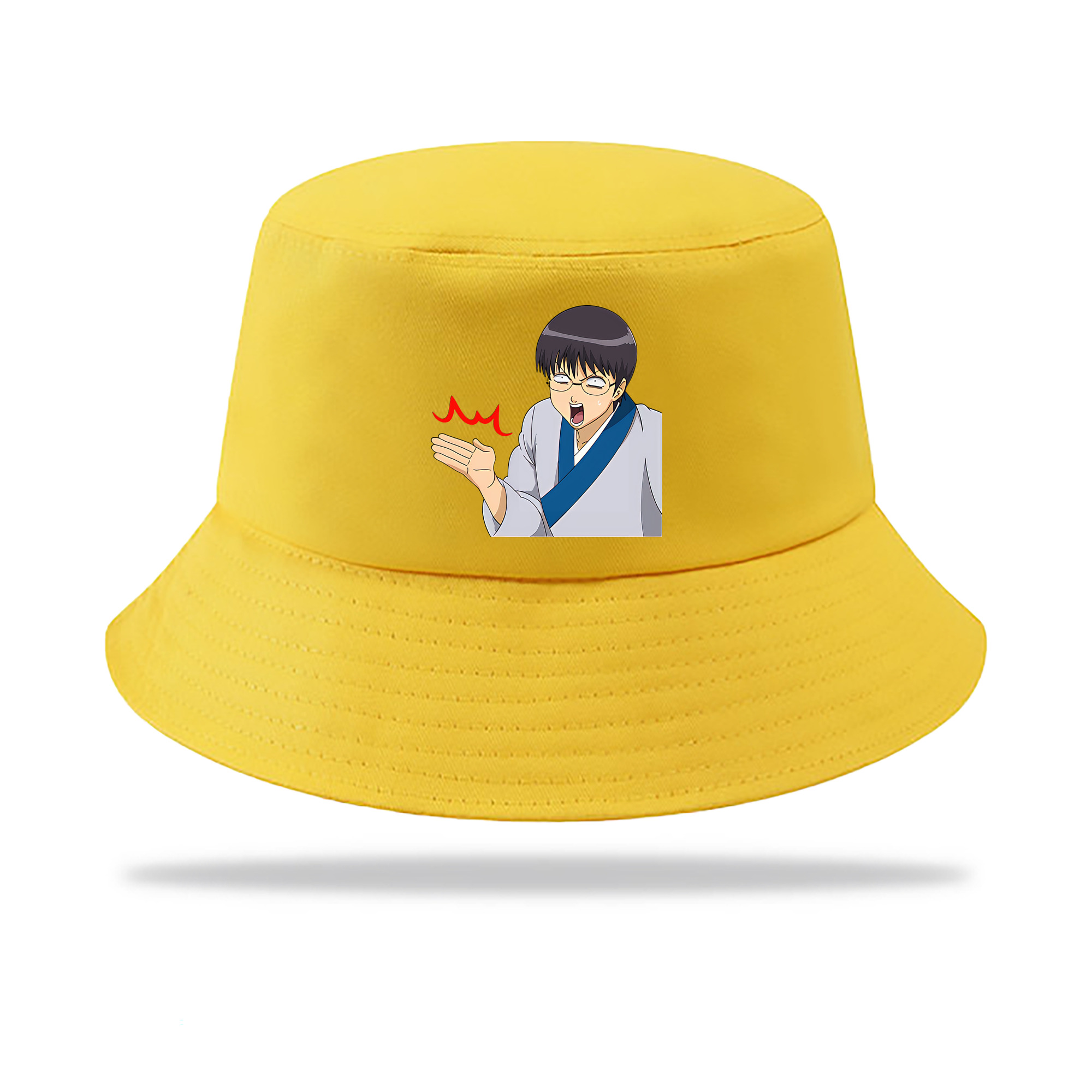 （画像用） ぎんたま 坂田銀時（さかたぎんとき） 神楽 志村新八（しむら しんぱち） GINTAMA Sakata Gintoki Kagura Shimura Shinpachi アウトドア日除けバケットハット