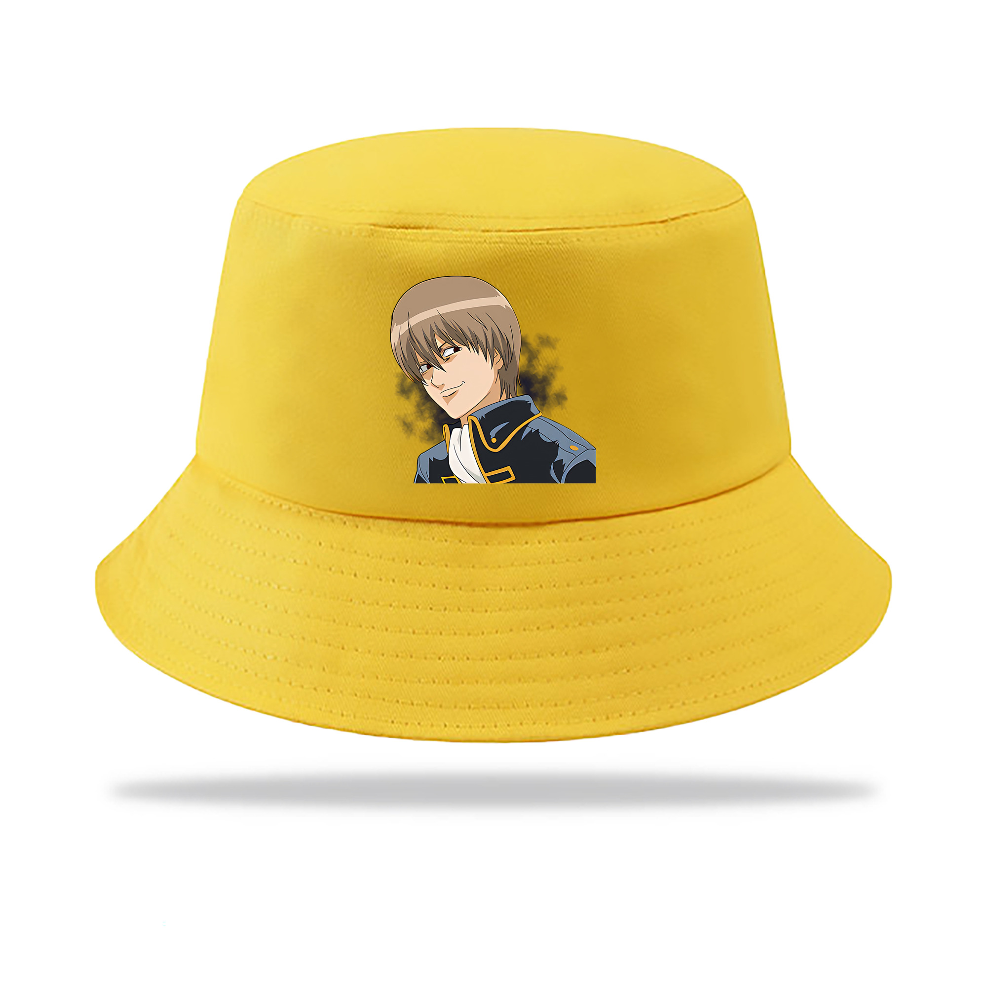 （画像用） ぎんたま 坂田銀時（さかたぎんとき） 神楽 志村新八（しむら しんぱち） GINTAMA Sakata Gintoki Kagura Shimura Shinpachi アウトドア日除けバケットハット