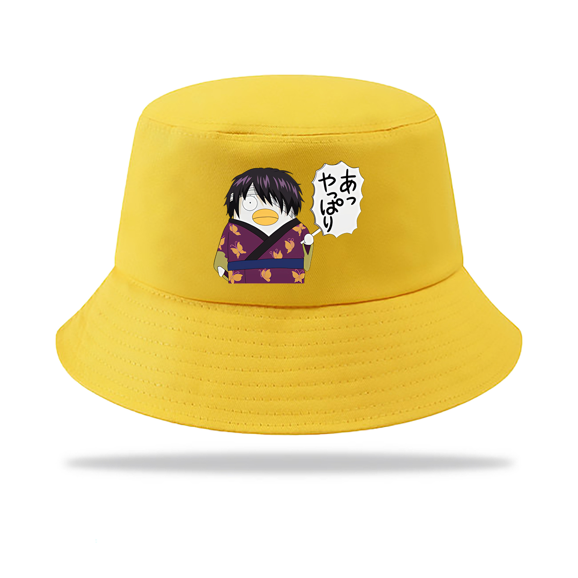（画像用） ぎんたま 坂田銀時（さかたぎんとき） 神楽 志村新八（しむら しんぱち） GINTAMA Sakata Gintoki Kagura Shimura Shinpachi アウトドア日除けバケットハット