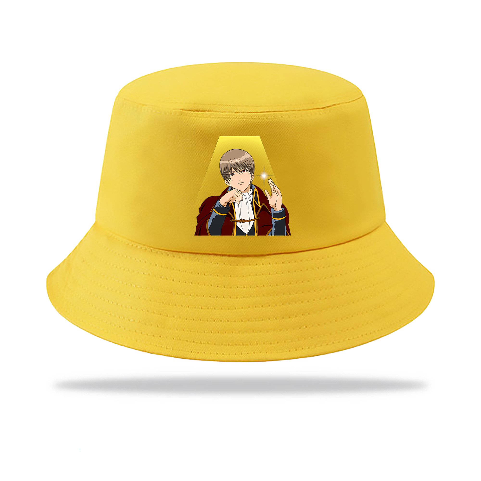 （画像用） ぎんたま 坂田銀時（さかたぎんとき） 神楽 志村新八（しむら しんぱち） GINTAMA Sakata Gintoki Kagura Shimura Shinpachi アウトドア日除けバケットハット