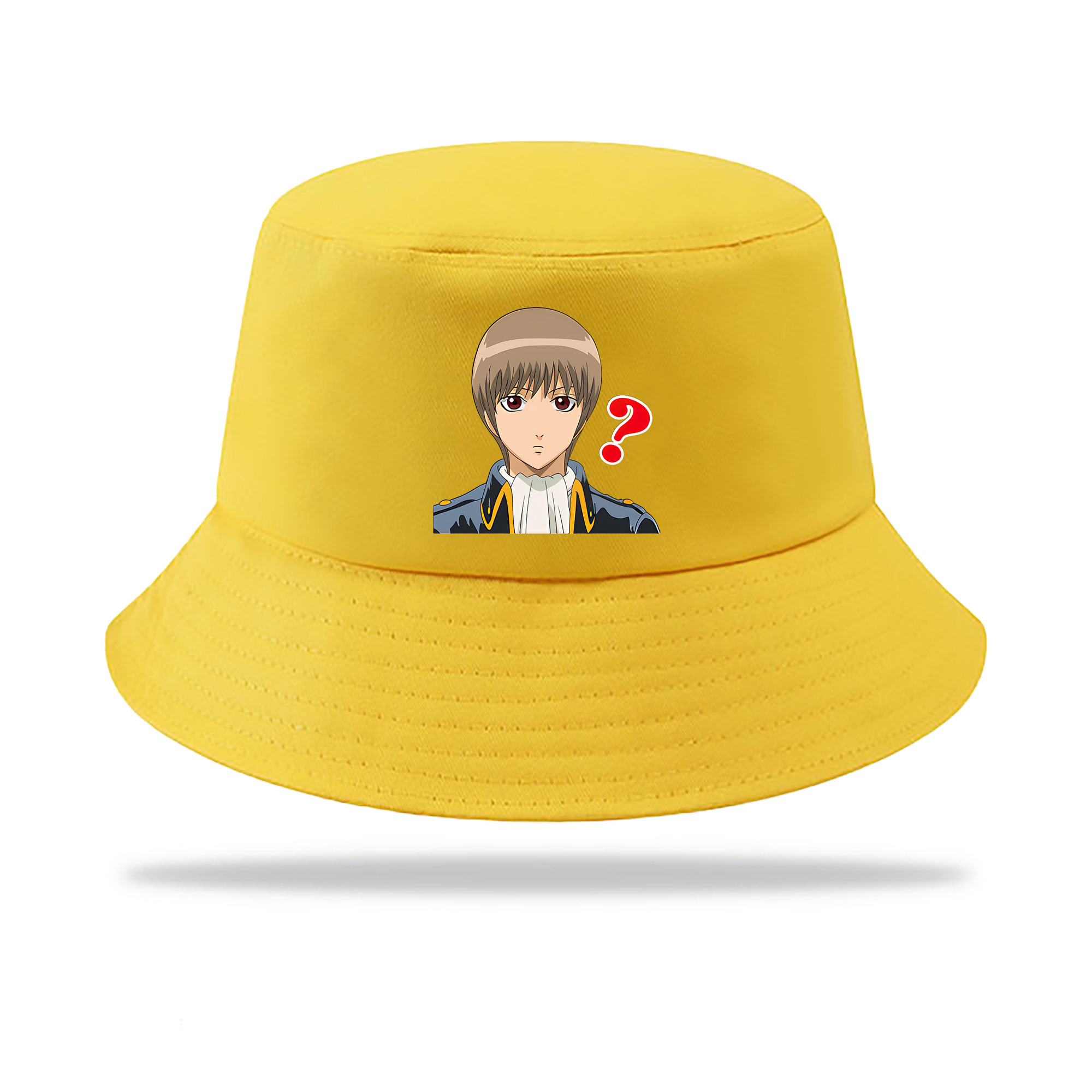 （画像用） ぎんたま 坂田銀時（さかたぎんとき） 神楽 志村新八（しむら しんぱち） GINTAMA Sakata Gintoki Kagura Shimura Shinpachi アウトドア日除けバケットハット
