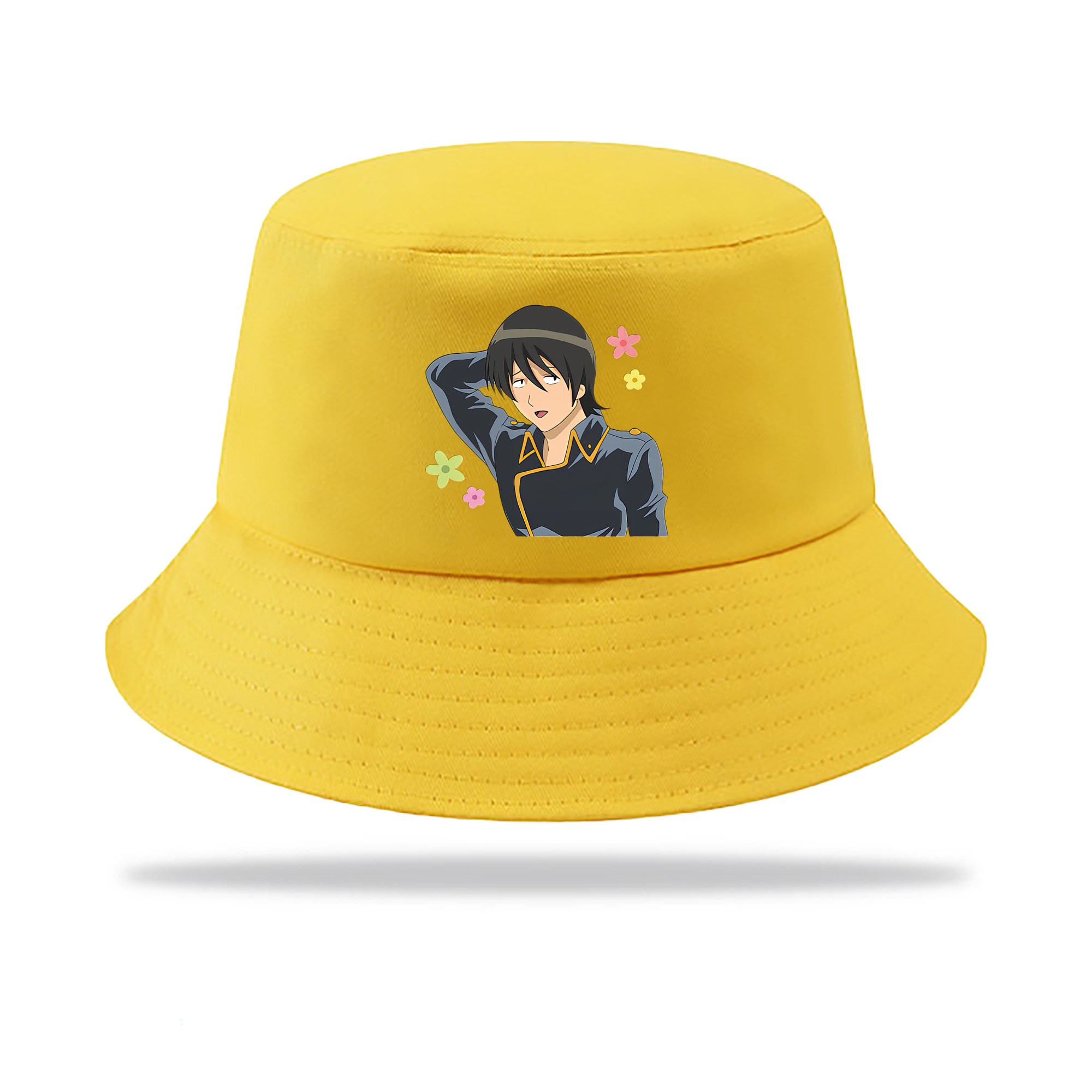 （画像用） ぎんたま 坂田銀時（さかたぎんとき） 神楽 志村新八（しむら しんぱち） GINTAMA Sakata Gintoki Kagura Shimura Shinpachi アウトドア日除けバケットハット
