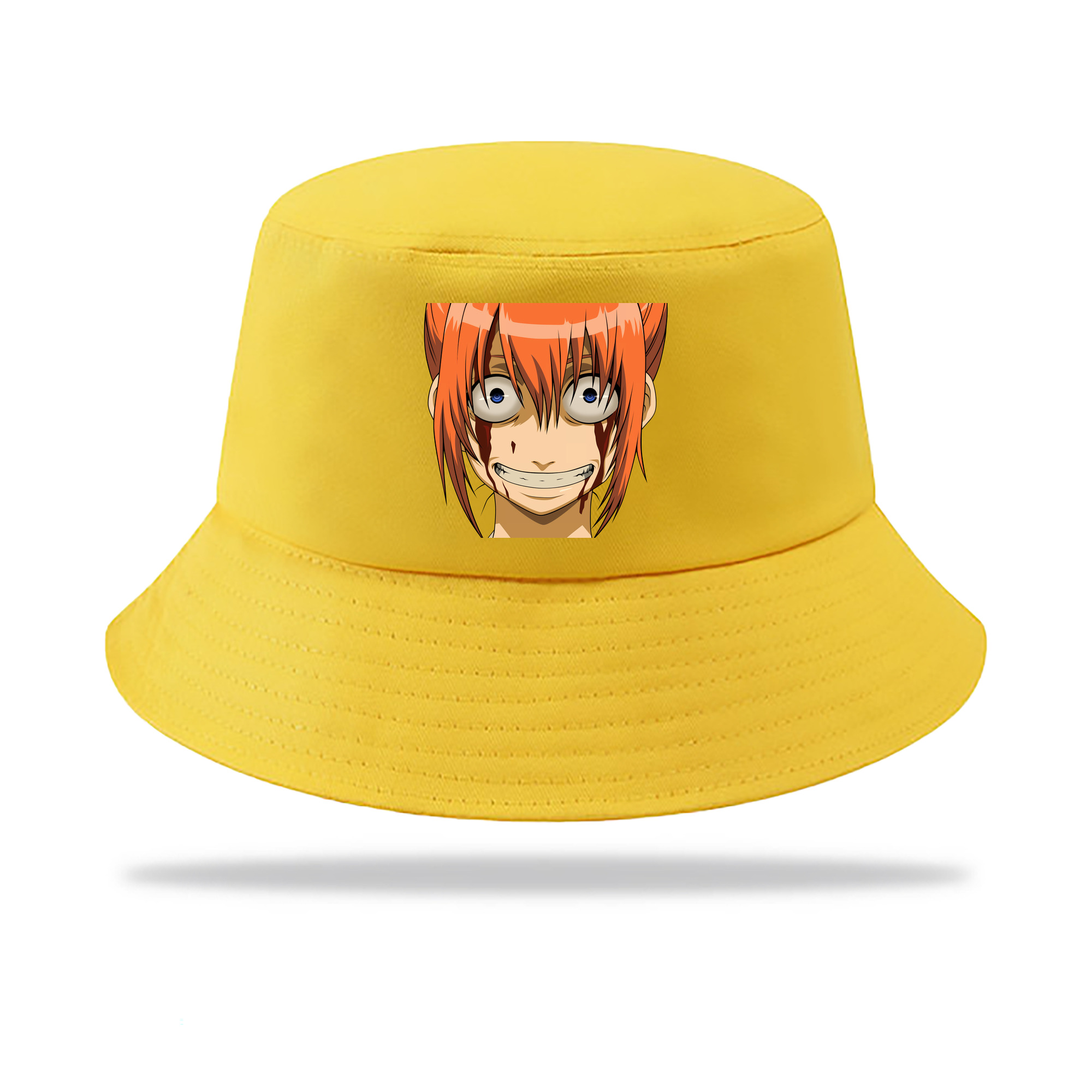 （画像用） ぎんたま 坂田銀時（さかたぎんとき） 神楽 志村新八（しむら しんぱち） GINTAMA Sakata Gintoki Kagura Shimura Shinpachi アウトドア日除けバケットハット