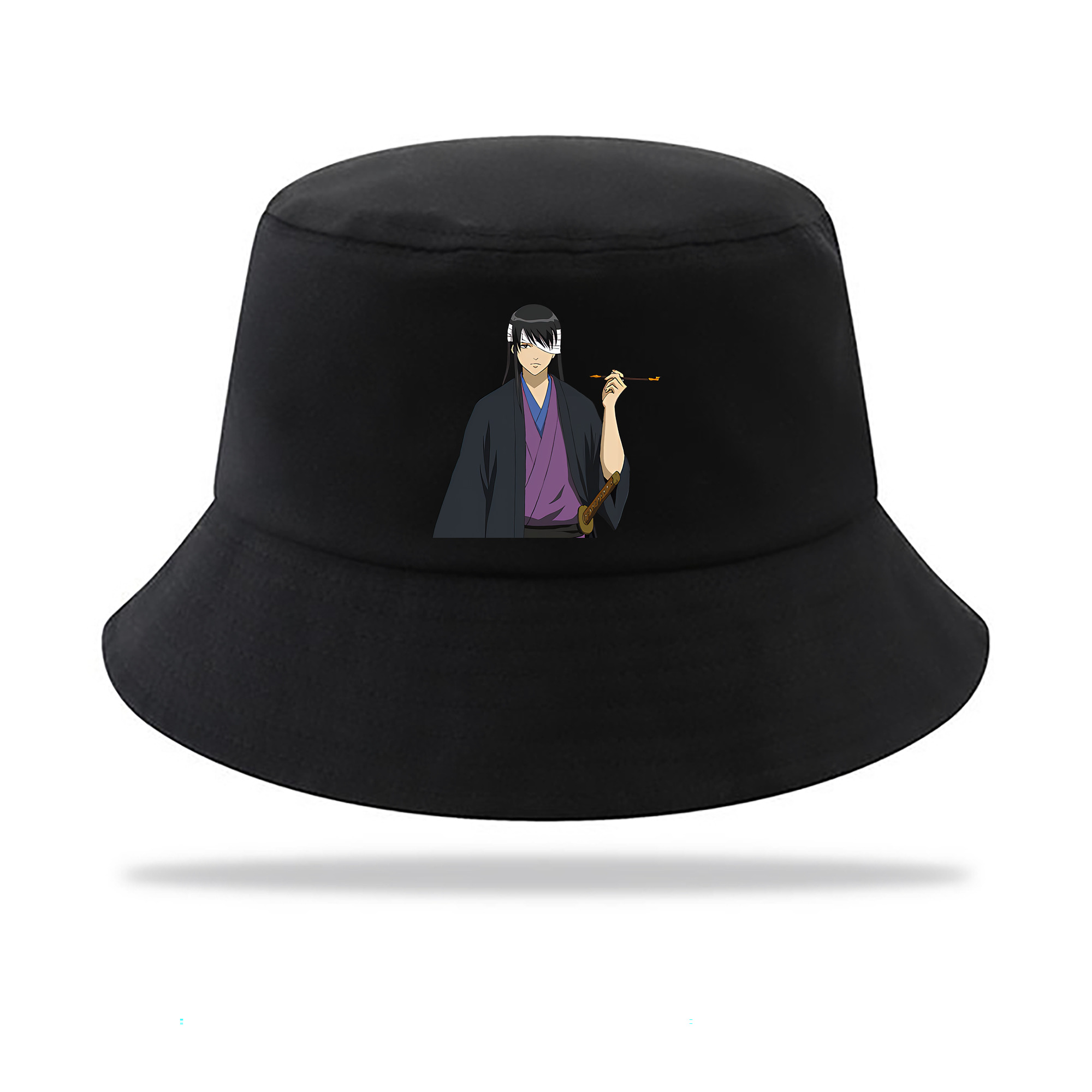 （画像用） ぎんたま 坂田銀時（さかたぎんとき） 神楽 志村新八（しむら しんぱち） GINTAMA Sakata Gintoki Kagura Shimura Shinpachi アウトドア日除けバケットハット