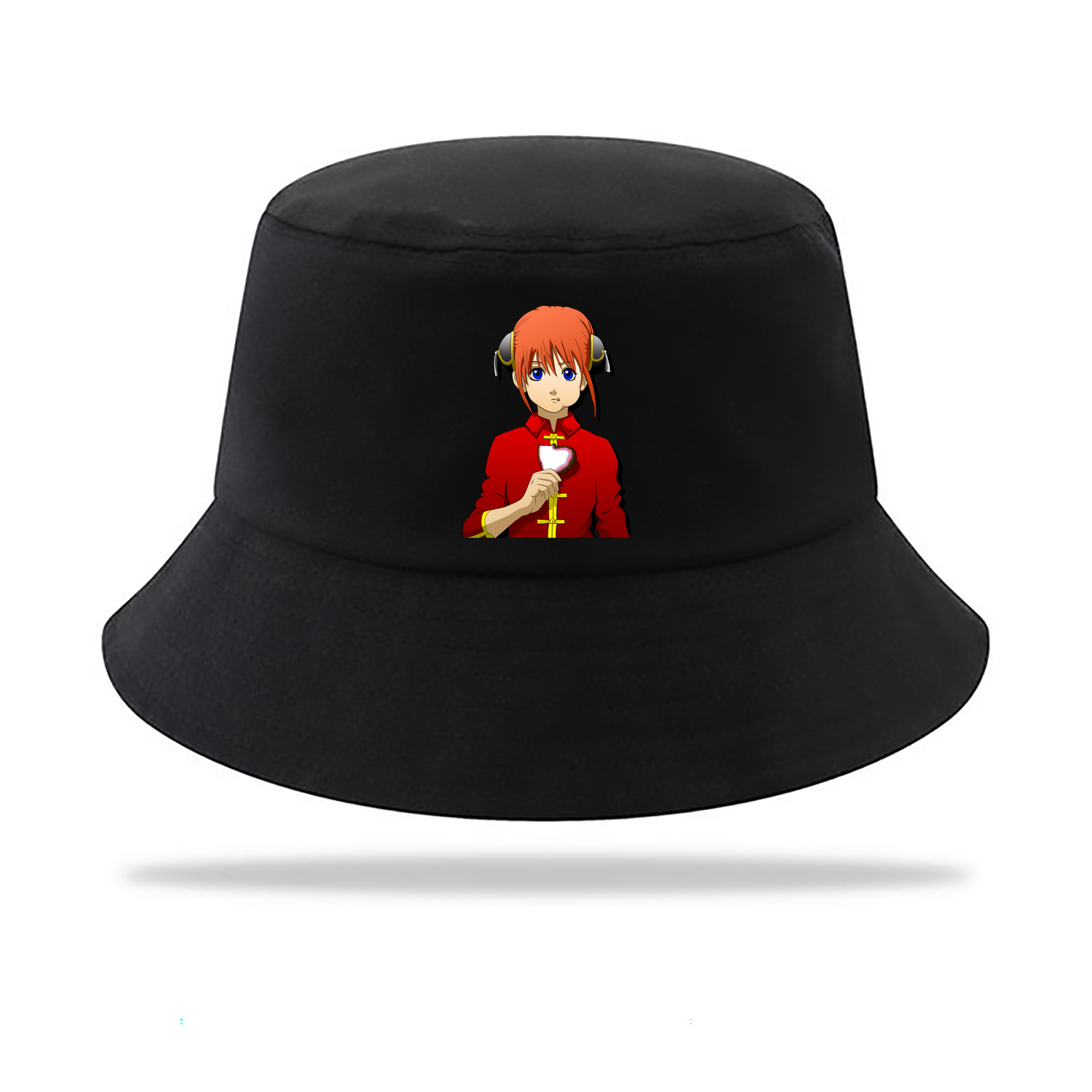 （画像用） ぎんたま 坂田銀時（さかたぎんとき） 神楽 志村新八（しむら しんぱち） GINTAMA Sakata Gintoki Kagura Shimura Shinpachi アウトドア日除けバケットハット