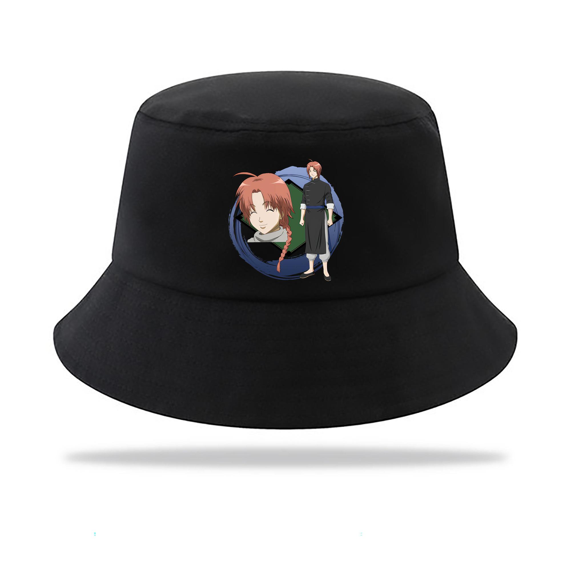 （画像用） ぎんたま 坂田銀時（さかたぎんとき） 神楽 志村新八（しむら しんぱち） GINTAMA Sakata Gintoki Kagura Shimura Shinpachi アウトドア日除けバケットハット