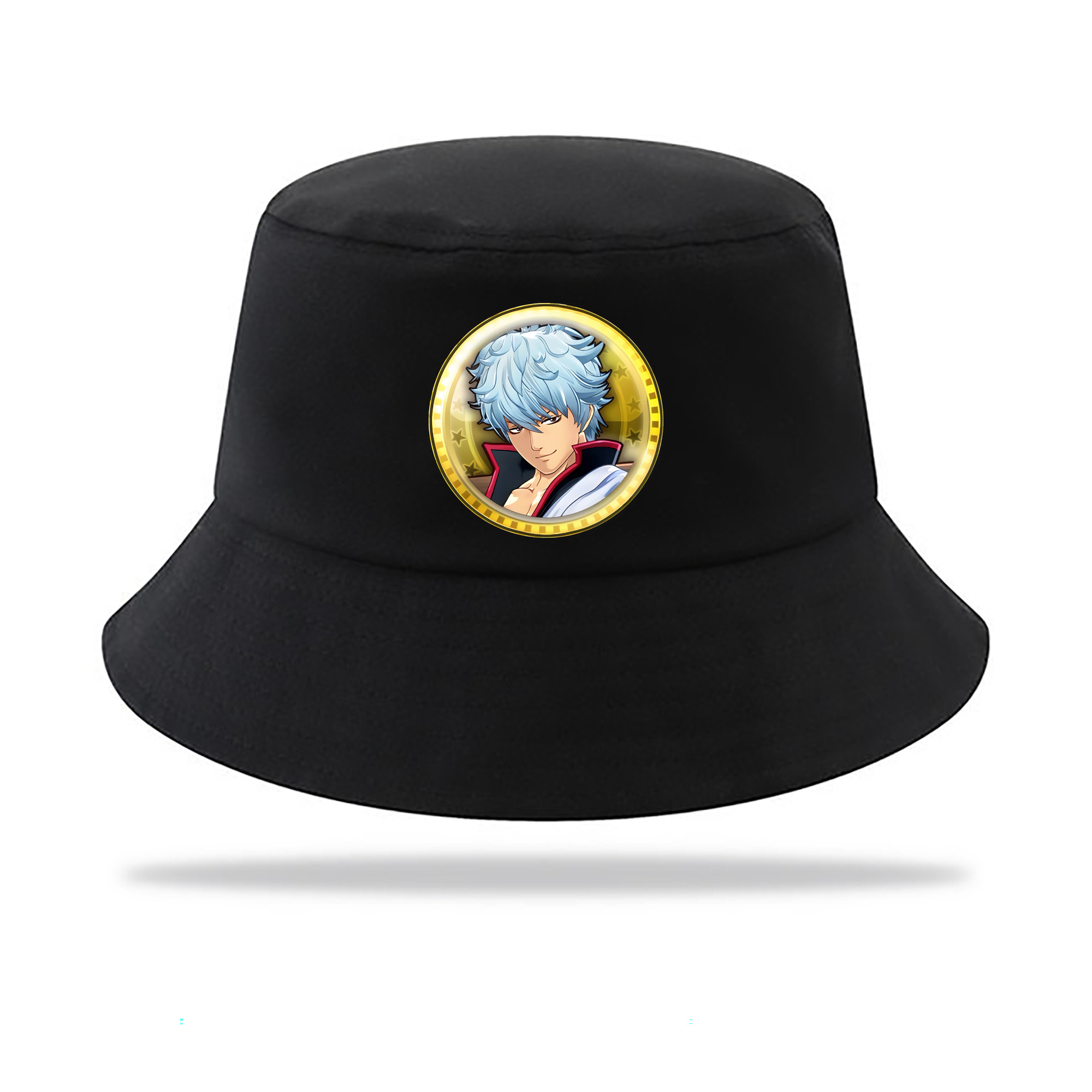 （画像用） ぎんたま 坂田銀時（さかたぎんとき） 神楽 志村新八（しむら しんぱち） GINTAMA Sakata Gintoki Kagura Shimura Shinpachi アウトドア日除けバケットハット