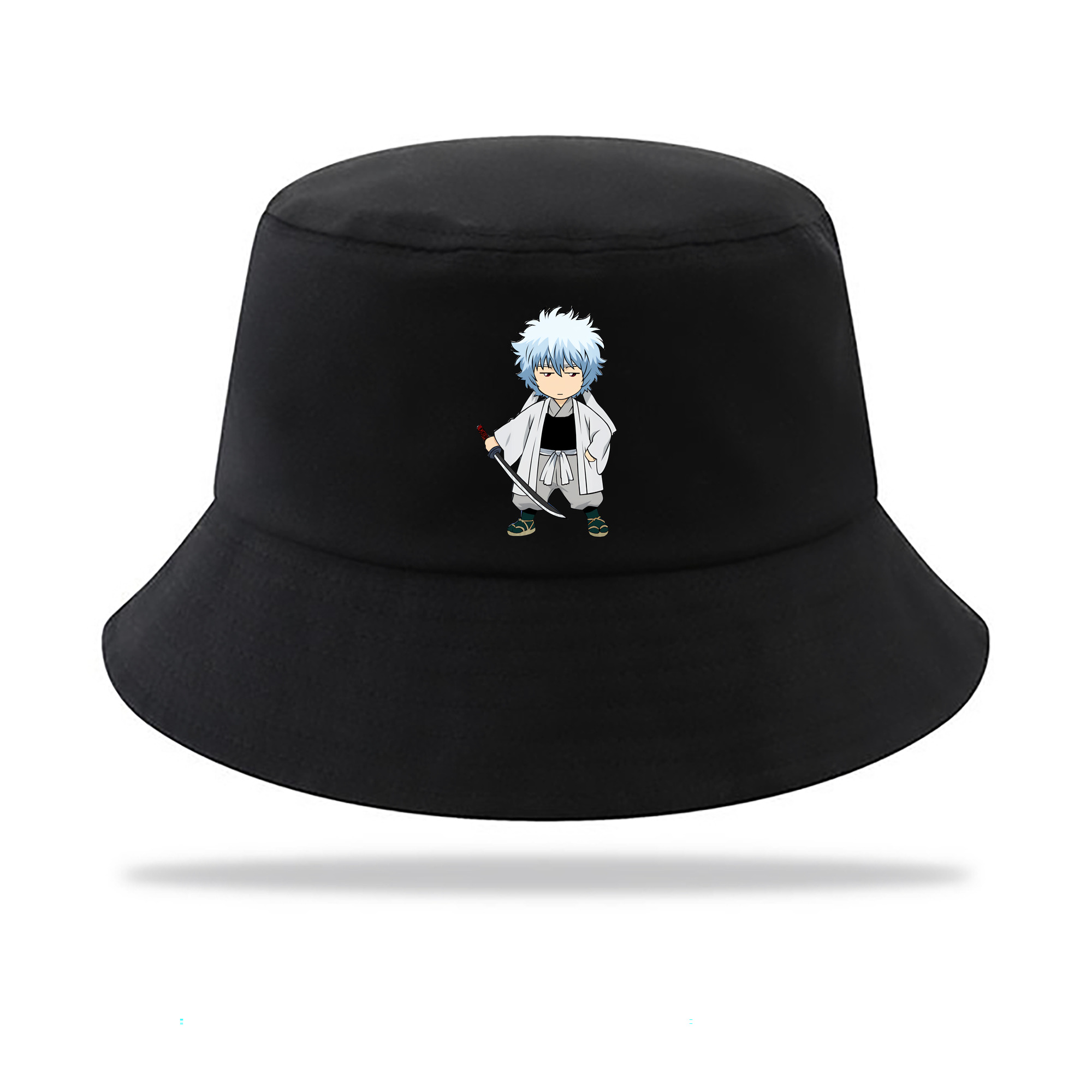 （画像用） ぎんたま 坂田銀時（さかたぎんとき） 神楽 志村新八（しむら しんぱち） GINTAMA Sakata Gintoki Kagura Shimura Shinpachi アウトドア日除けバケットハット
