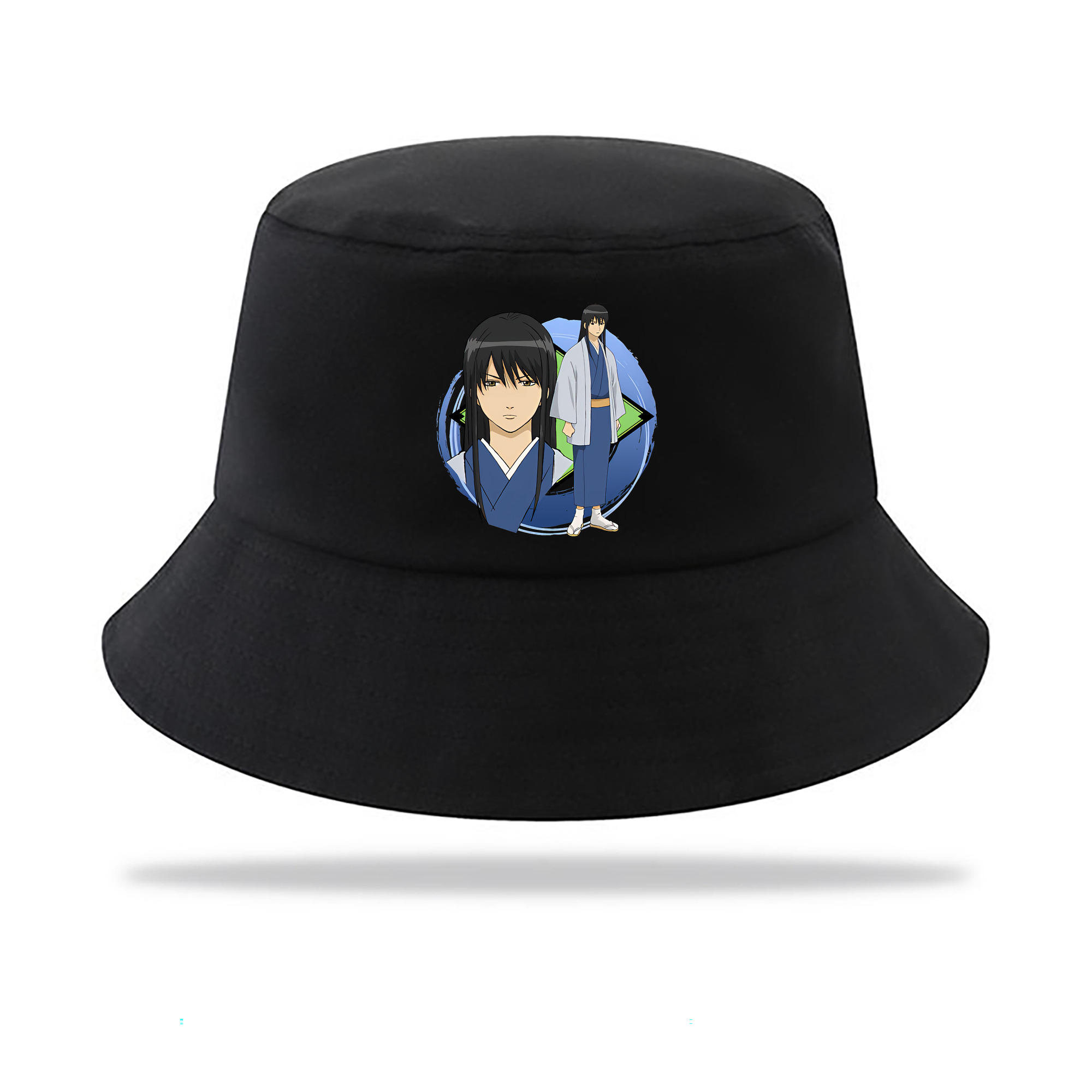 （画像用） ぎんたま 坂田銀時（さかたぎんとき） 神楽 志村新八（しむら しんぱち） GINTAMA Sakata Gintoki Kagura Shimura Shinpachi アウトドア日除けバケットハット