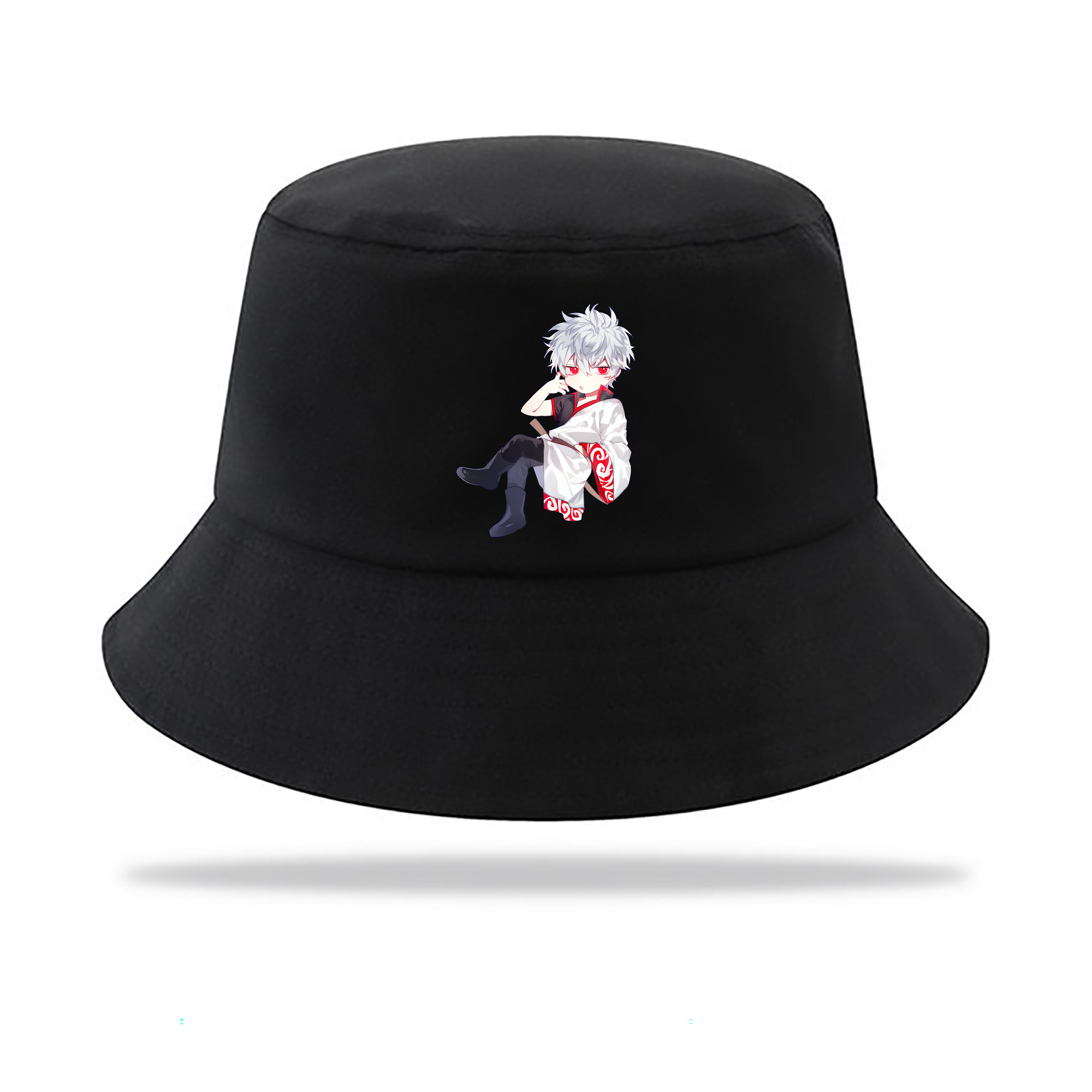（画像用） ぎんたま 坂田銀時（さかたぎんとき） 神楽 志村新八（しむら しんぱち） GINTAMA Sakata Gintoki Kagura Shimura Shinpachi アウトドア日除けバケットハット