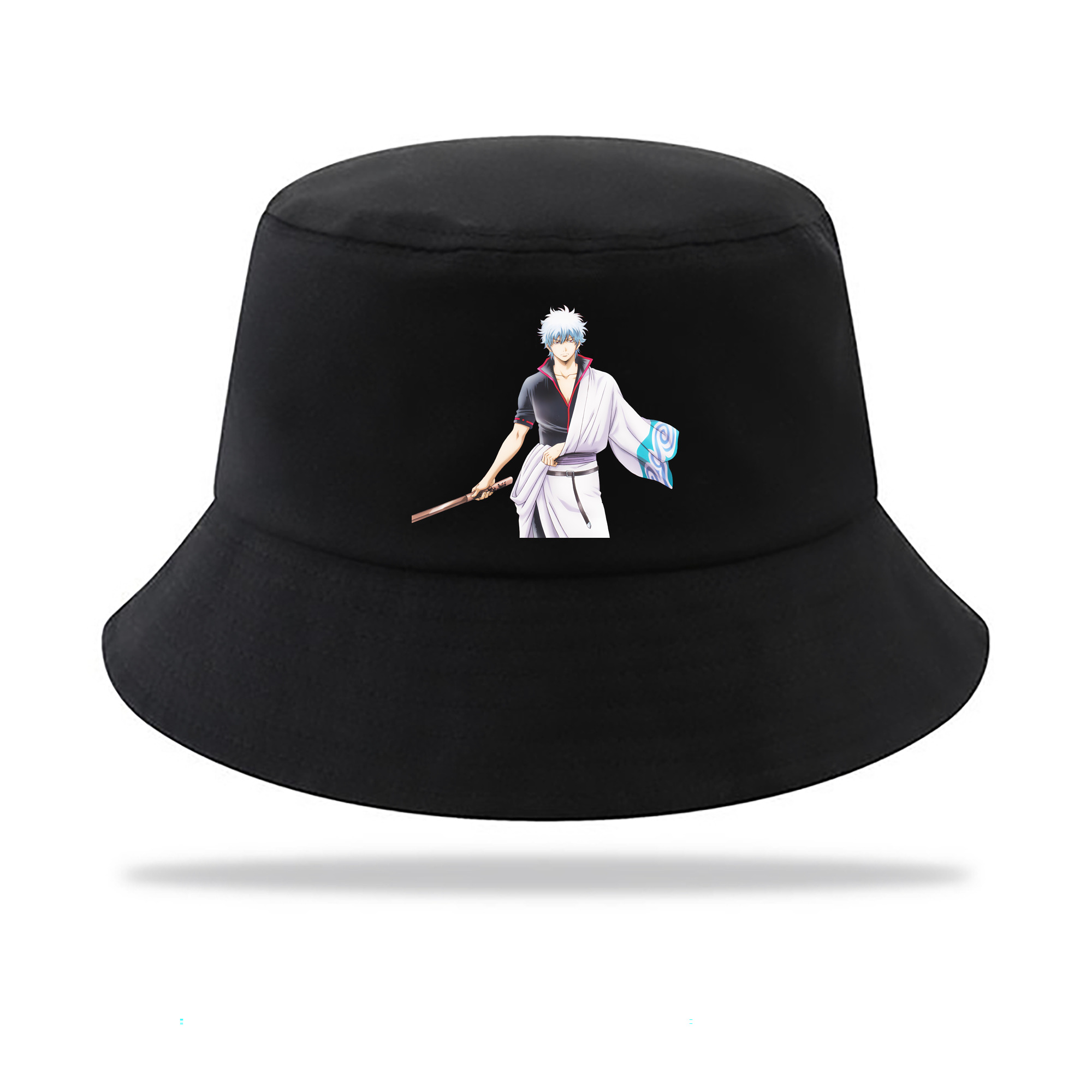 （画像用） ぎんたま 坂田銀時（さかたぎんとき） 神楽 志村新八（しむら しんぱち） GINTAMA Sakata Gintoki Kagura Shimura Shinpachi アウトドア日除けバケットハット