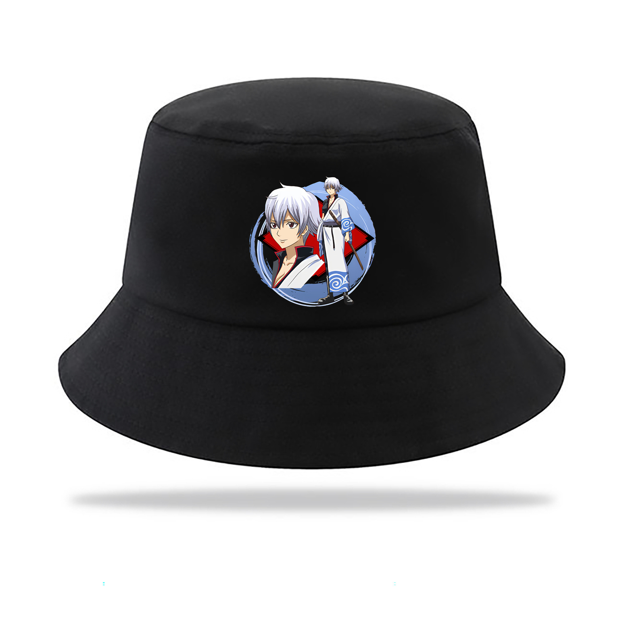 （画像用） ぎんたま 坂田銀時（さかたぎんとき） 神楽 志村新八（しむら しんぱち） GINTAMA Sakata Gintoki Kagura Shimura Shinpachi アウトドア日除けバケットハット