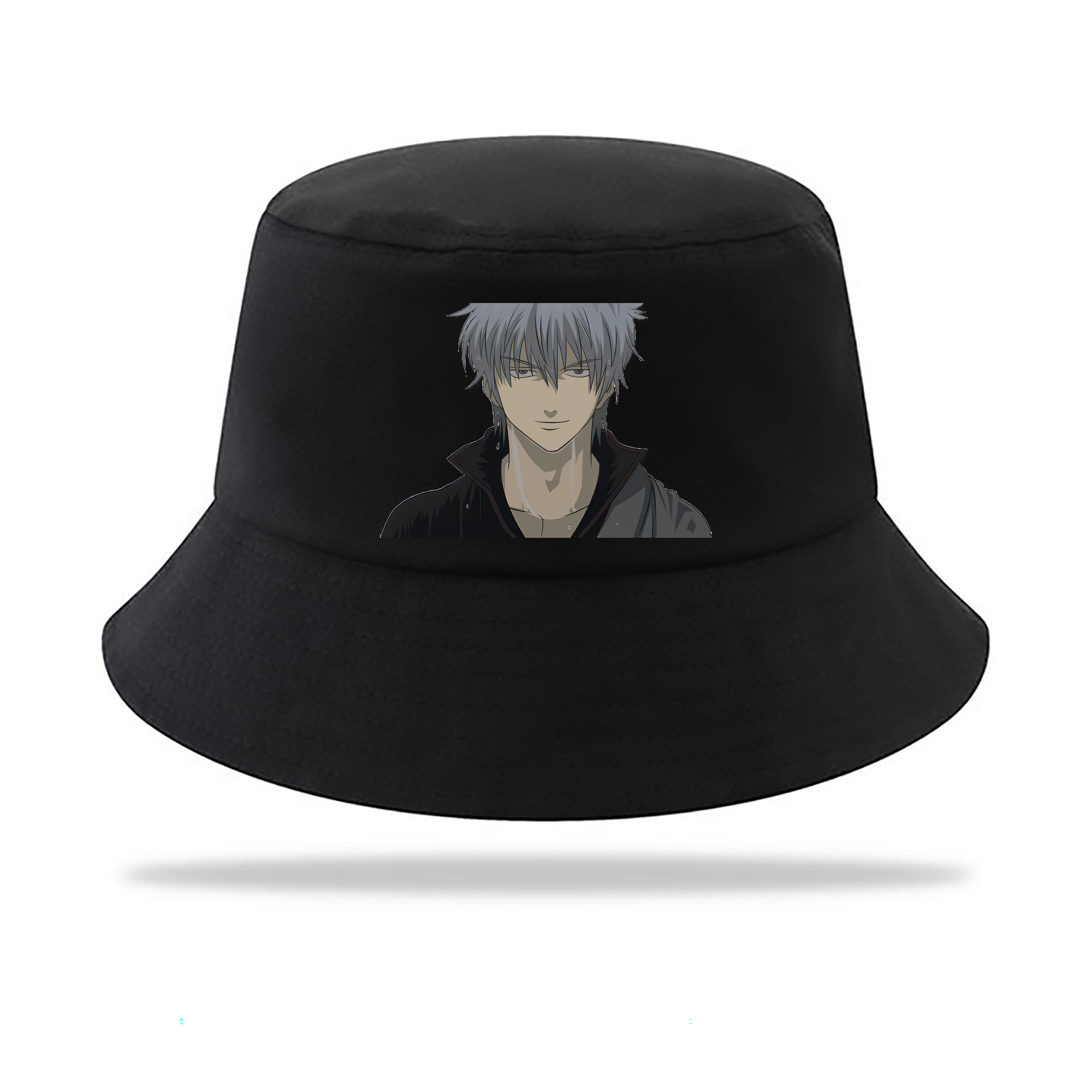 （画像用） ぎんたま 坂田銀時（さかたぎんとき） 神楽 志村新八（しむら しんぱち） GINTAMA Sakata Gintoki Kagura Shimura Shinpachi アウトドア日除けバケットハット