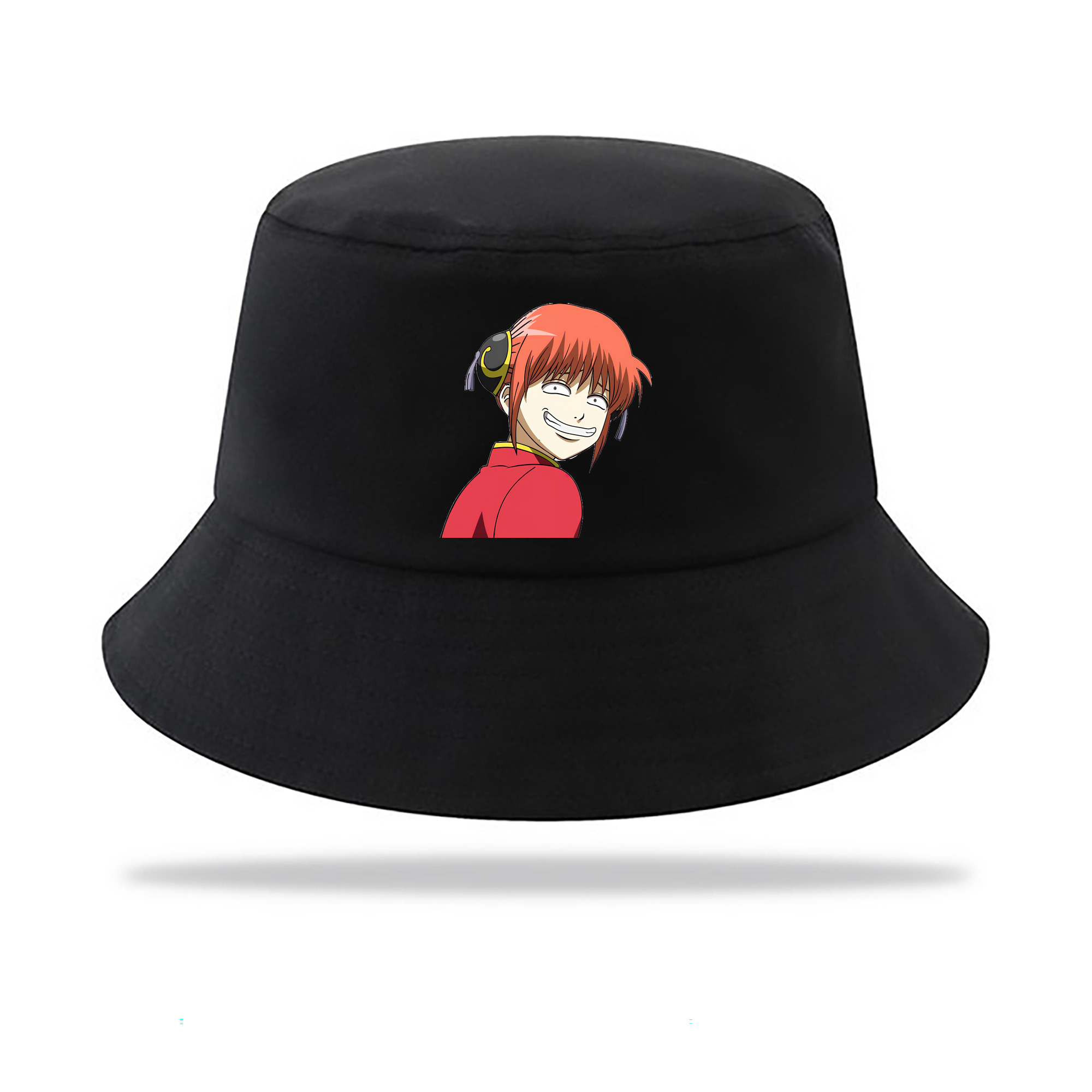 （画像用） ぎんたま 坂田銀時（さかたぎんとき） 神楽 志村新八（しむら しんぱち） GINTAMA Sakata Gintoki Kagura Shimura Shinpachi アウトドア日除けバケットハット