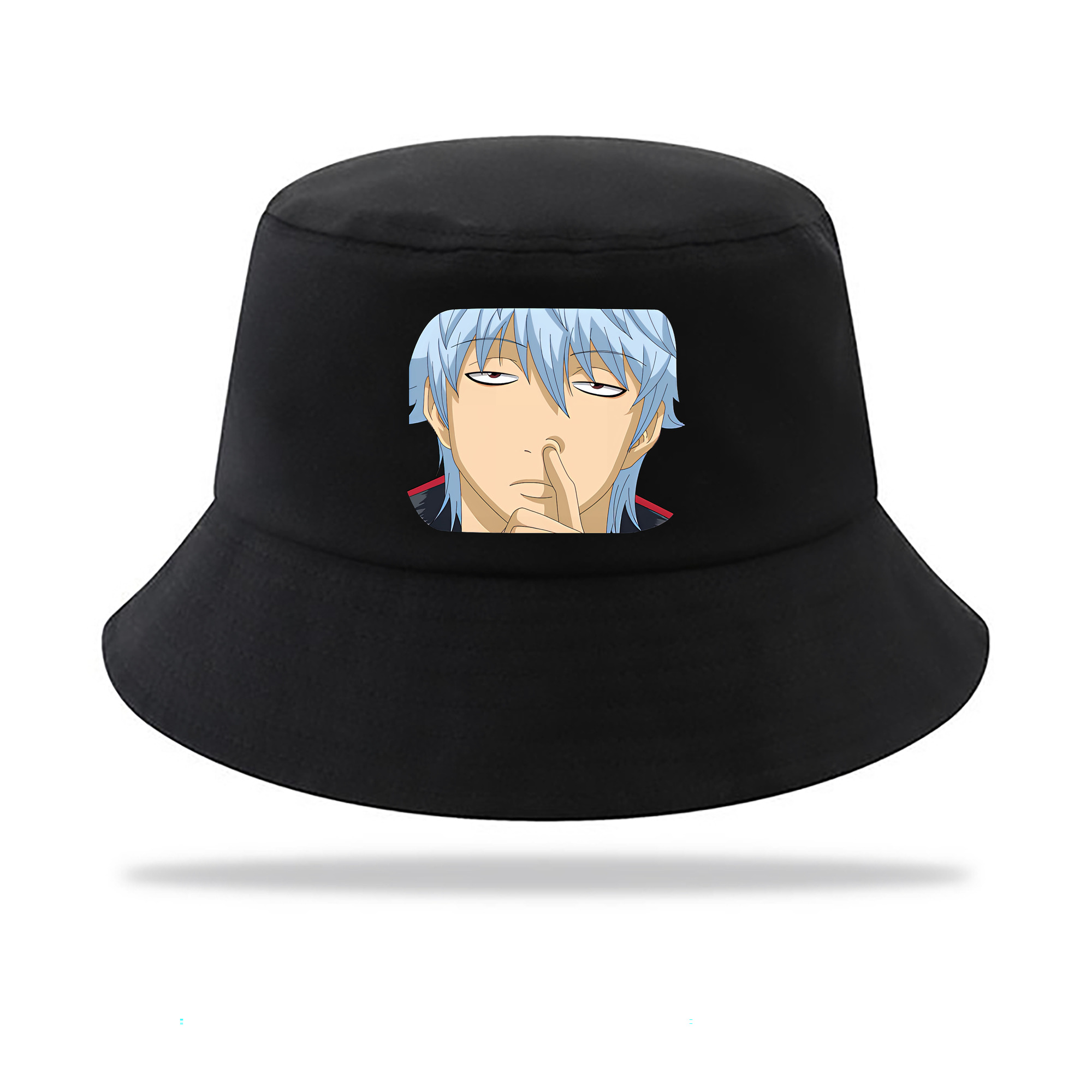 （画像用） ぎんたま 坂田銀時（さかたぎんとき） 神楽 志村新八（しむら しんぱち） GINTAMA Sakata Gintoki Kagura Shimura Shinpachi アウトドア日除けバケットハット