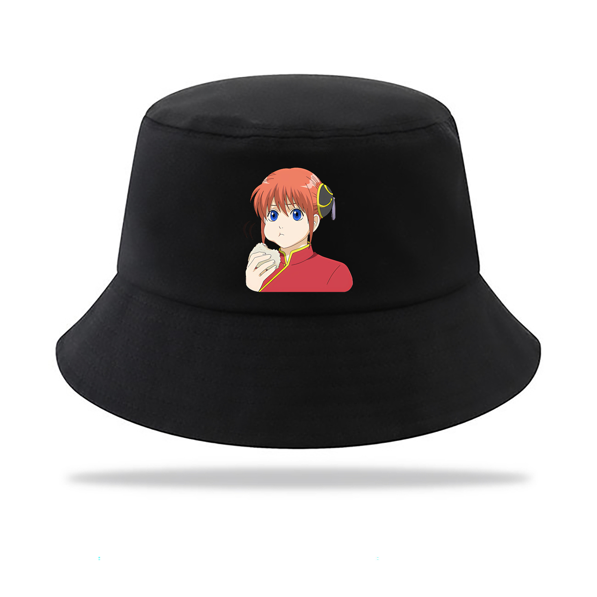 （画像用） ぎんたま 坂田銀時（さかたぎんとき） 神楽 志村新八（しむら しんぱち） GINTAMA Sakata Gintoki Kagura Shimura Shinpachi アウトドア日除けバケットハット