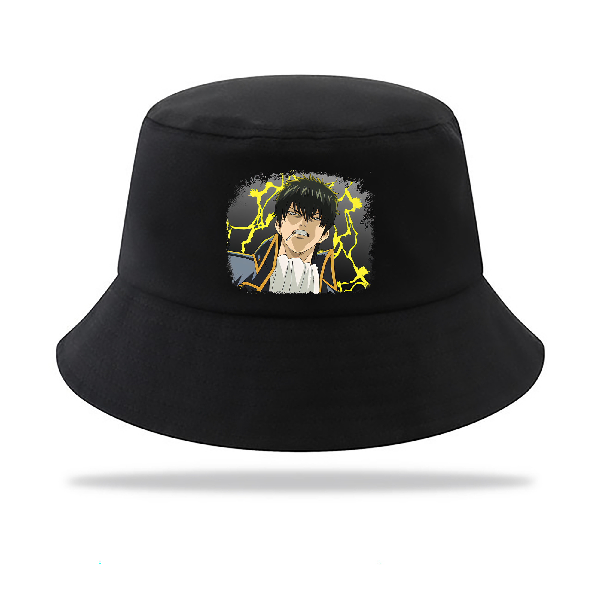 （画像用） ぎんたま 坂田銀時（さかたぎんとき） 神楽 志村新八（しむら しんぱち） GINTAMA Sakata Gintoki Kagura Shimura Shinpachi アウトドア日除けバケットハット