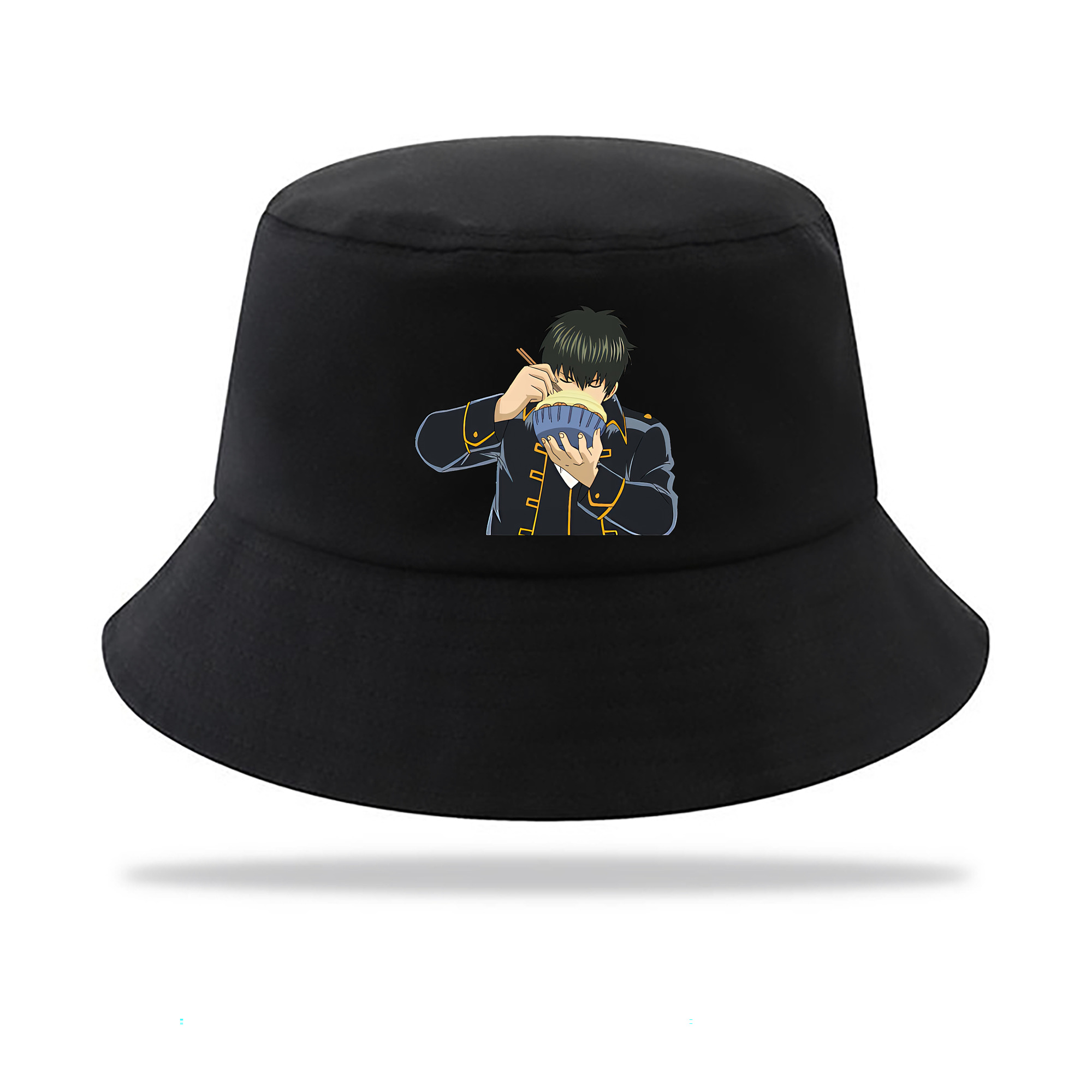 （画像用） ぎんたま 坂田銀時（さかたぎんとき） 神楽 志村新八（しむら しんぱち） GINTAMA Sakata Gintoki Kagura Shimura Shinpachi アウトドア日除けバケットハット