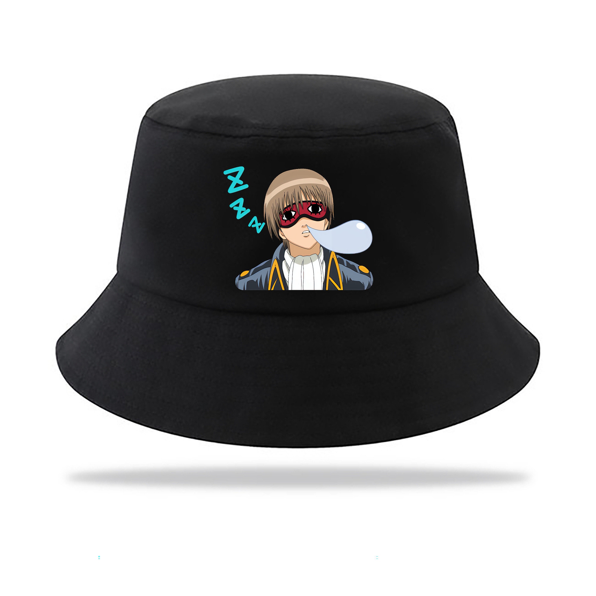 （画像用） ぎんたま 坂田銀時（さかたぎんとき） 神楽 志村新八（しむら しんぱち） GINTAMA Sakata Gintoki Kagura Shimura Shinpachi アウトドア日除けバケットハット