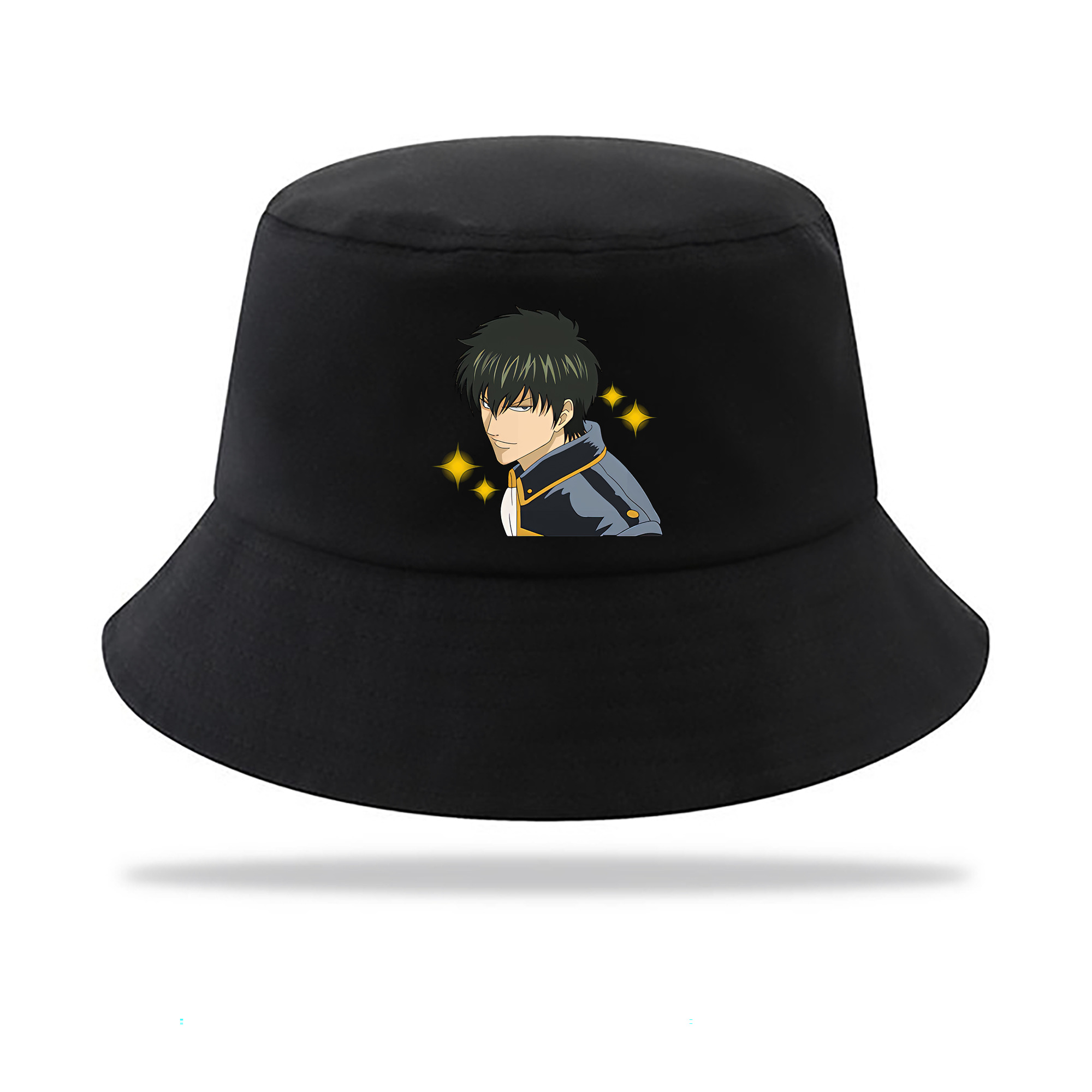 （画像用） ぎんたま 坂田銀時（さかたぎんとき） 神楽 志村新八（しむら しんぱち） GINTAMA Sakata Gintoki Kagura Shimura Shinpachi アウトドア日除けバケットハット
