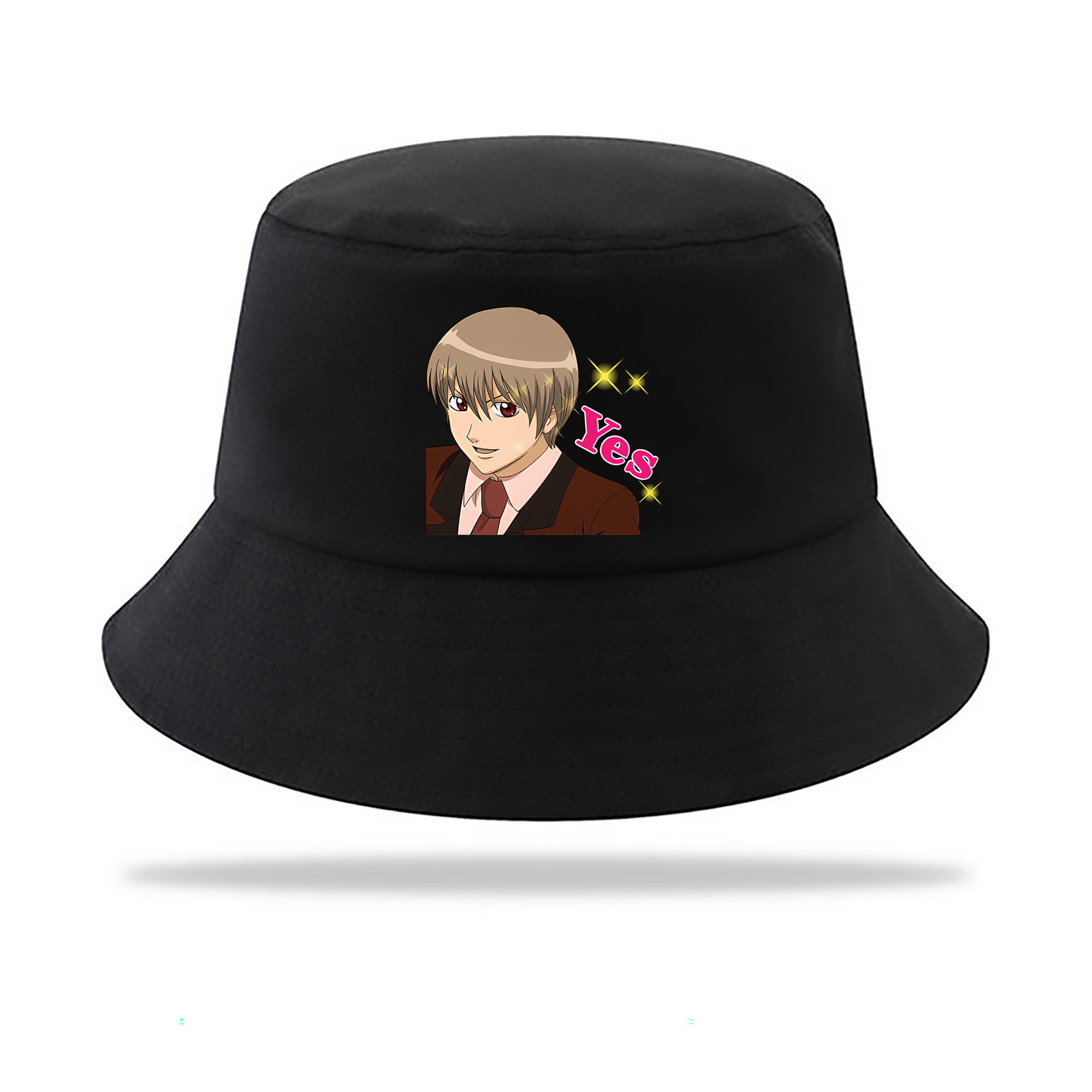 （画像用） ぎんたま 坂田銀時（さかたぎんとき） 神楽 志村新八（しむら しんぱち） GINTAMA Sakata Gintoki Kagura Shimura Shinpachi アウトドア日除けバケットハット
