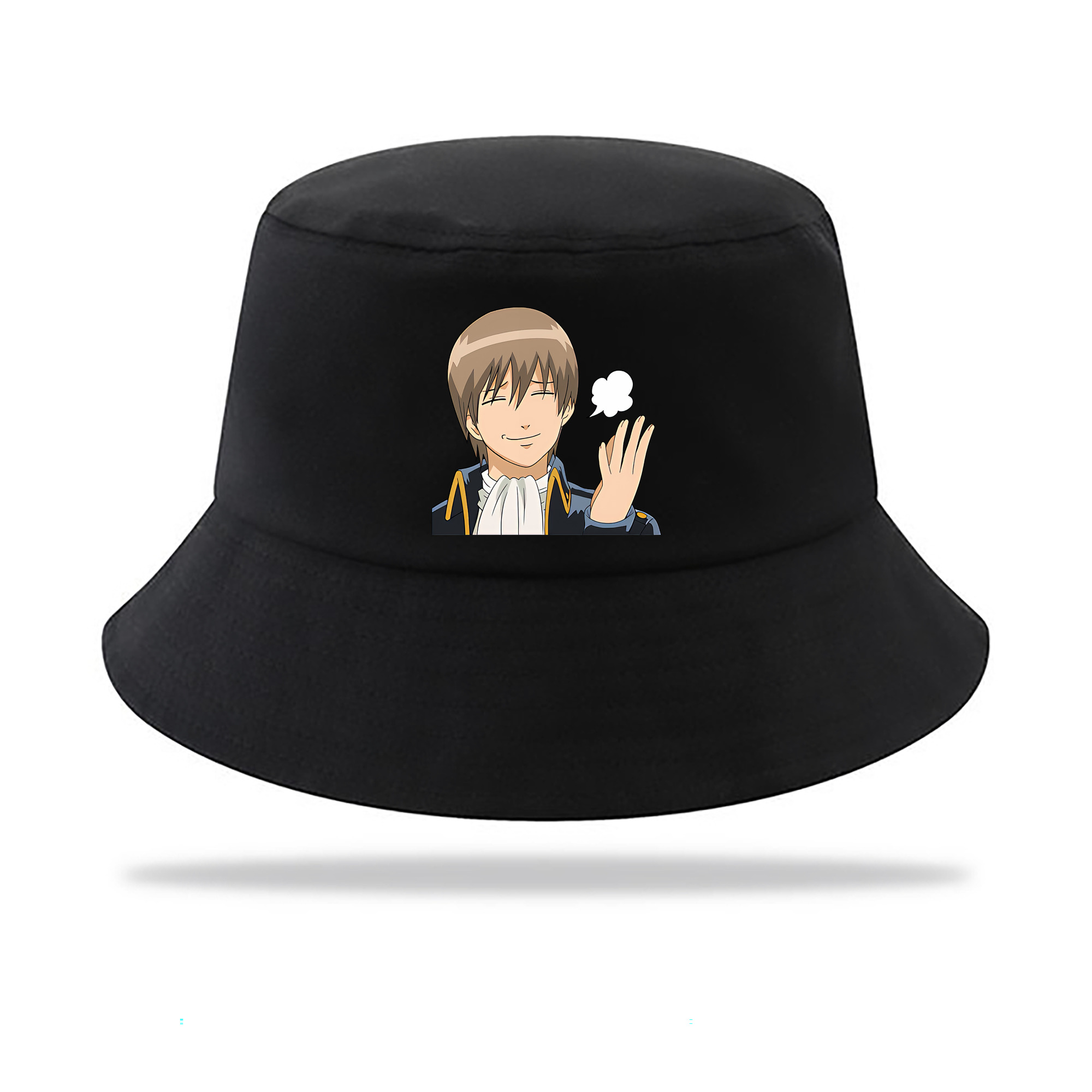 （画像用） ぎんたま 坂田銀時（さかたぎんとき） 神楽 志村新八（しむら しんぱち） GINTAMA Sakata Gintoki Kagura Shimura Shinpachi アウトドア日除けバケットハット