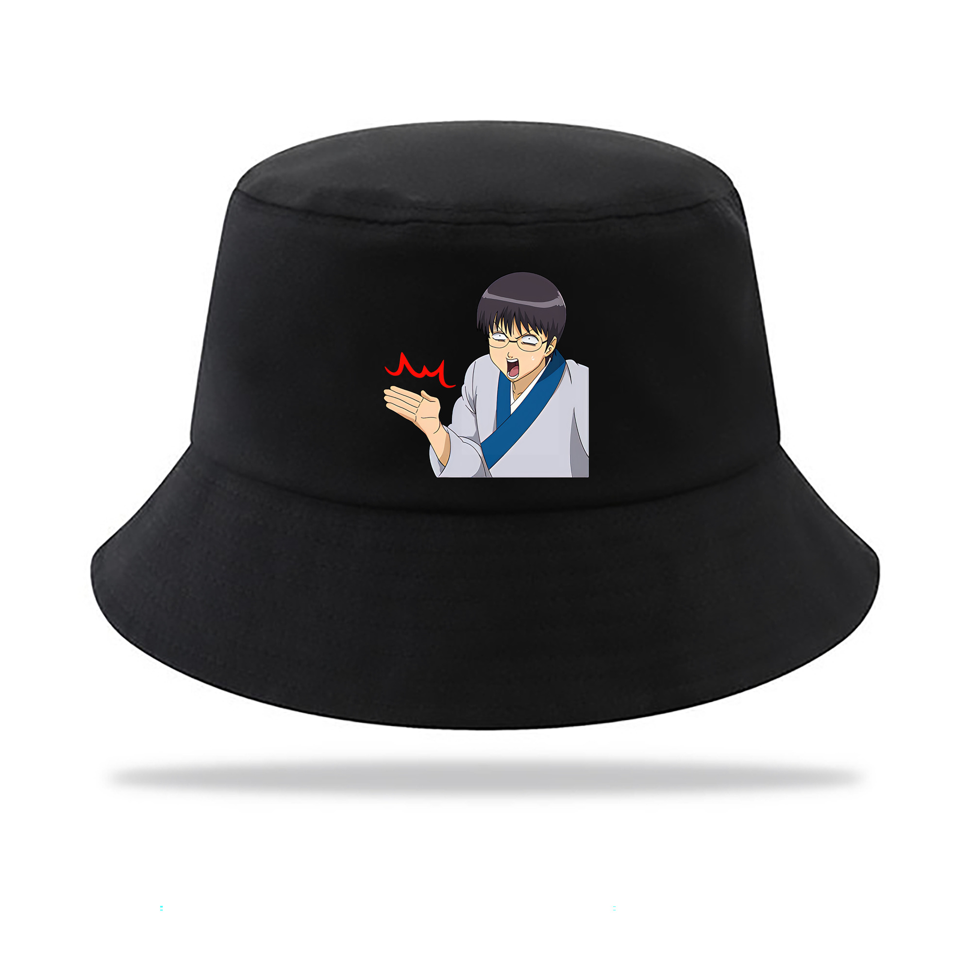 （画像用） ぎんたま 坂田銀時（さかたぎんとき） 神楽 志村新八（しむら しんぱち） GINTAMA Sakata Gintoki Kagura Shimura Shinpachi アウトドア日除けバケットハット
