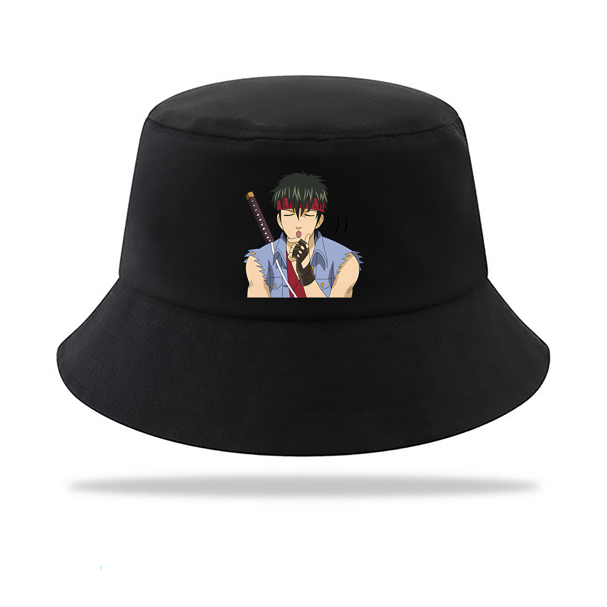 （画像用） ぎんたま 坂田銀時（さかたぎんとき） 神楽 志村新八（しむら しんぱち） GINTAMA Sakata Gintoki Kagura Shimura Shinpachi アウトドア日除けバケットハット