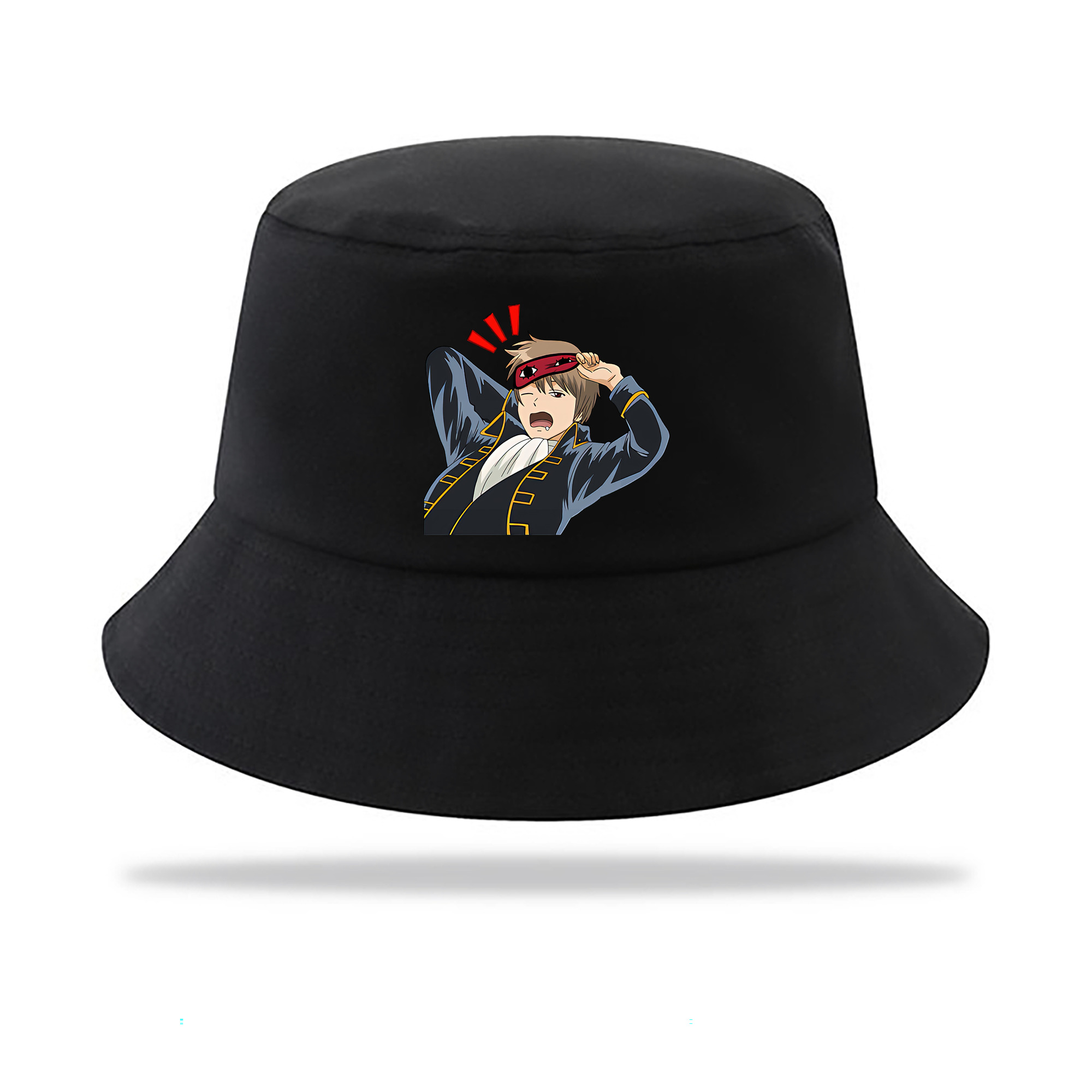 （画像用） ぎんたま 坂田銀時（さかたぎんとき） 神楽 志村新八（しむら しんぱち） GINTAMA Sakata Gintoki Kagura Shimura Shinpachi アウトドア日除けバケットハット