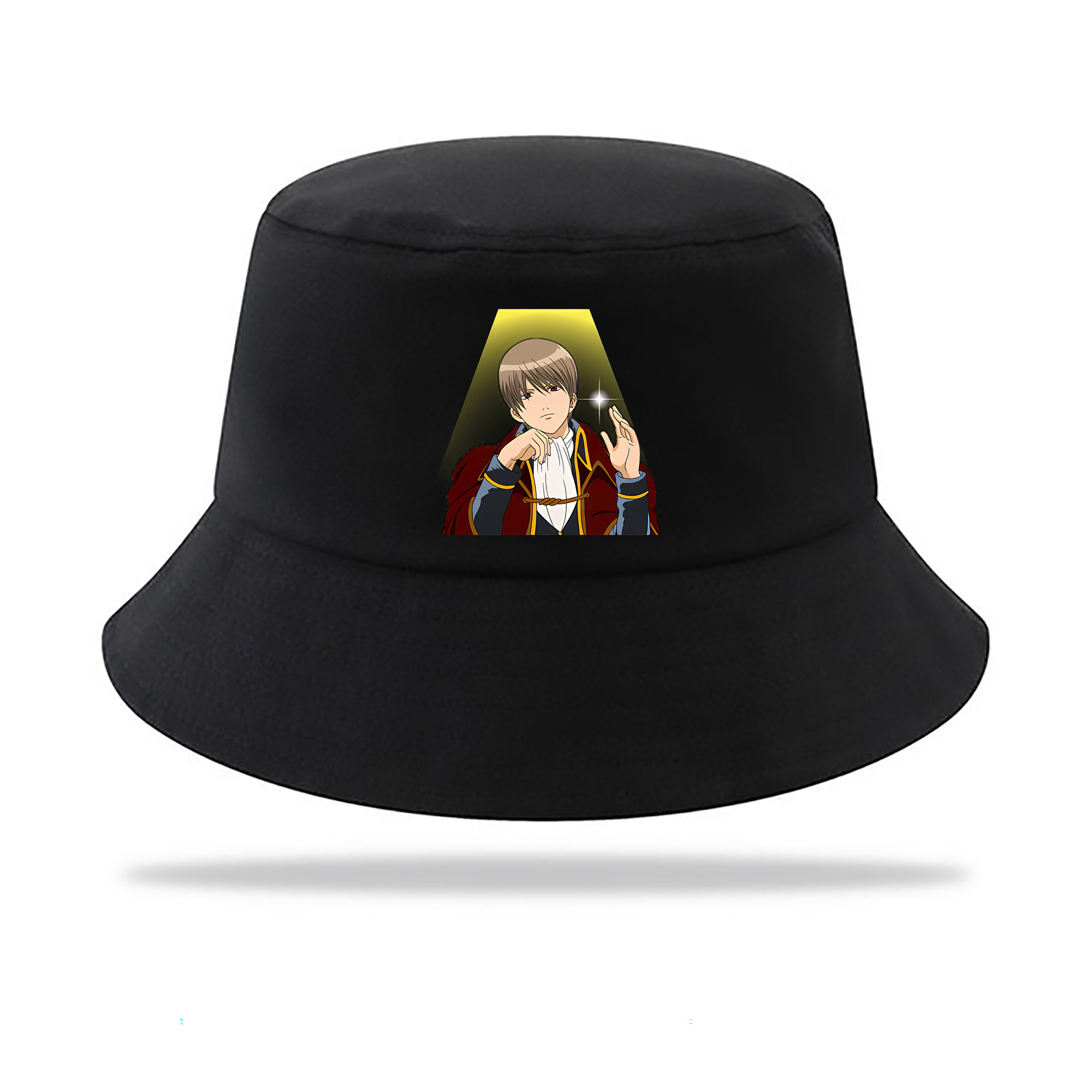 （画像用） ぎんたま 坂田銀時（さかたぎんとき） 神楽 志村新八（しむら しんぱち） GINTAMA Sakata Gintoki Kagura Shimura Shinpachi アウトドア日除けバケットハット