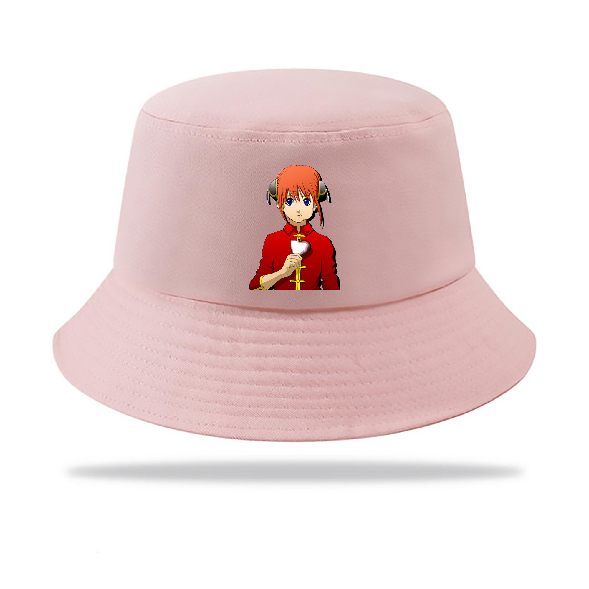 （画像用） ぎんたま 坂田銀時（さかたぎんとき） 神楽 志村新八（しむら しんぱち） GINTAMA Sakata Gintoki Kagura Shimura Shinpachi アウトドア日除けバケットハット