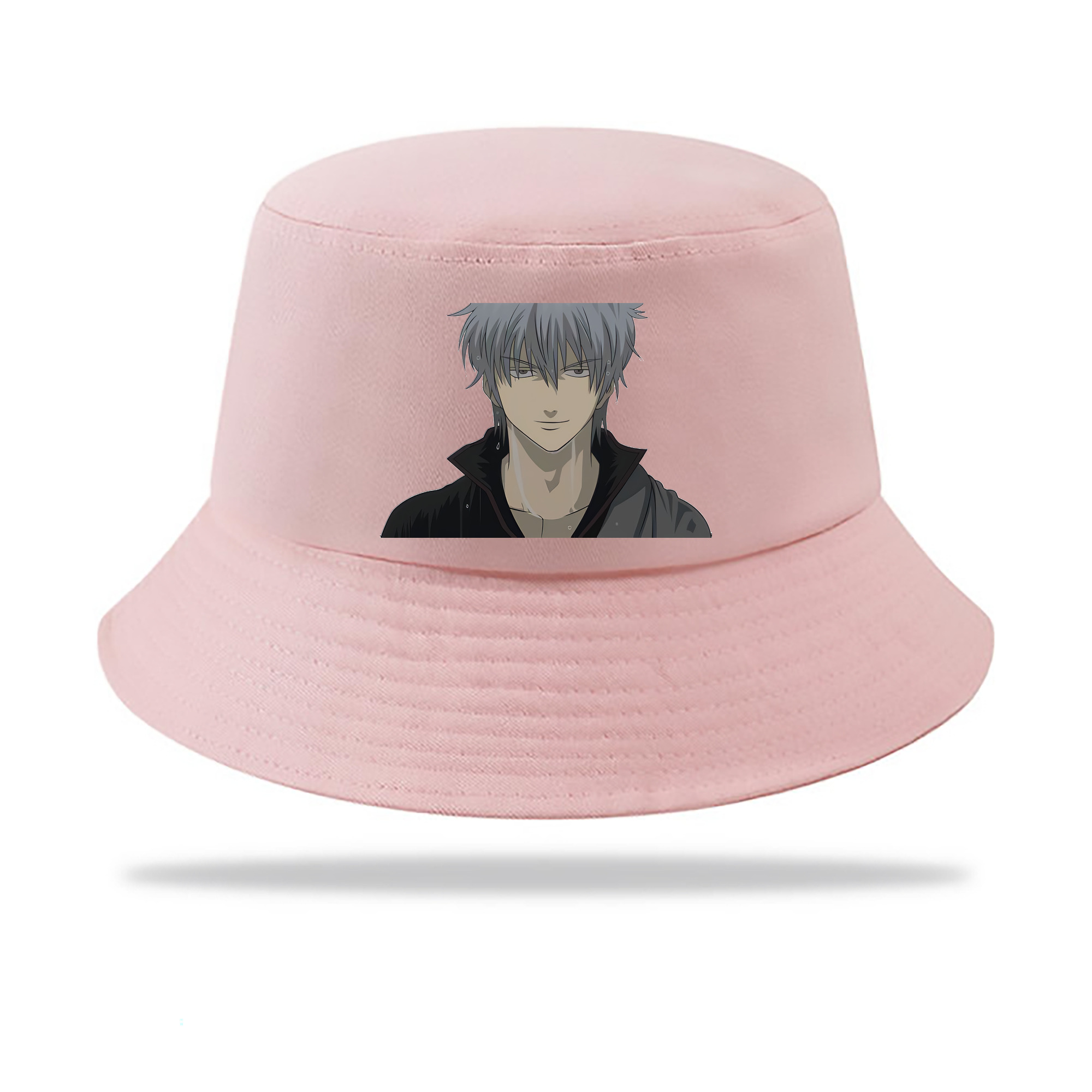（画像用） ぎんたま 坂田銀時（さかたぎんとき） 神楽 志村新八（しむら しんぱち） GINTAMA Sakata Gintoki Kagura Shimura Shinpachi アウトドア日除けバケットハット