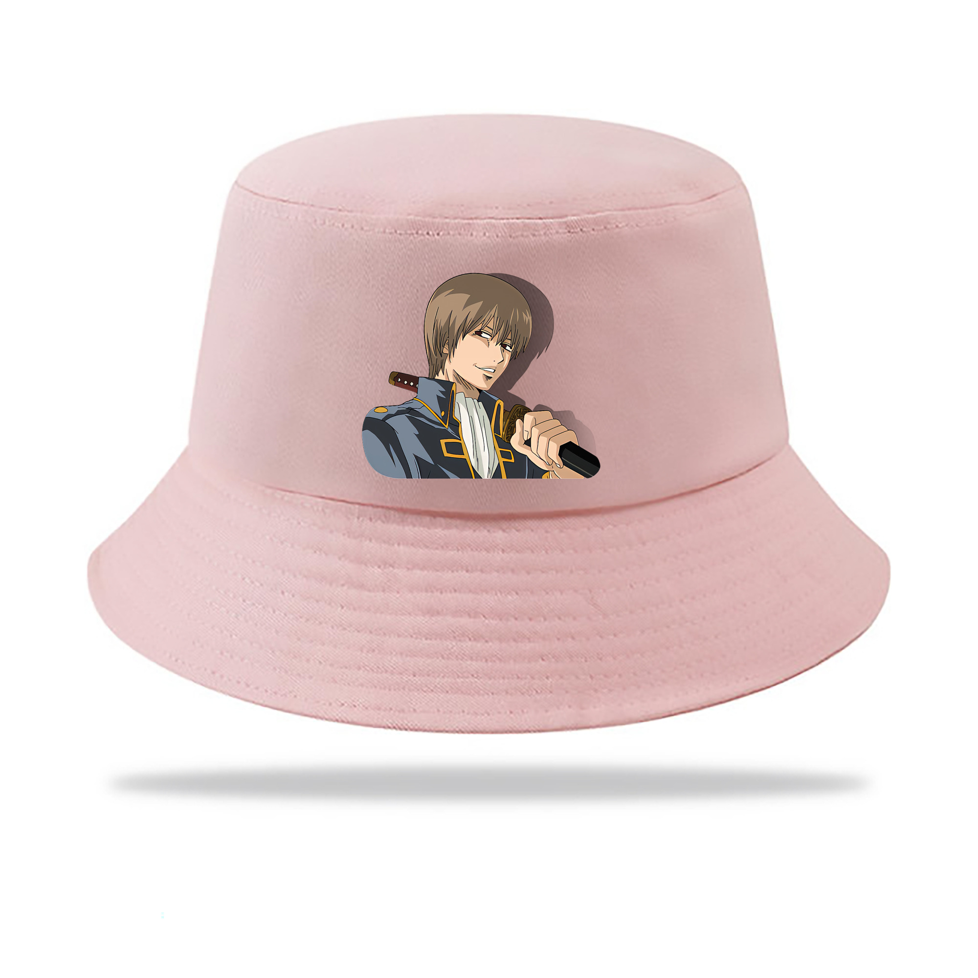（画像用） ぎんたま 坂田銀時（さかたぎんとき） 神楽 志村新八（しむら しんぱち） GINTAMA Sakata Gintoki Kagura Shimura Shinpachi アウトドア日除けバケットハット