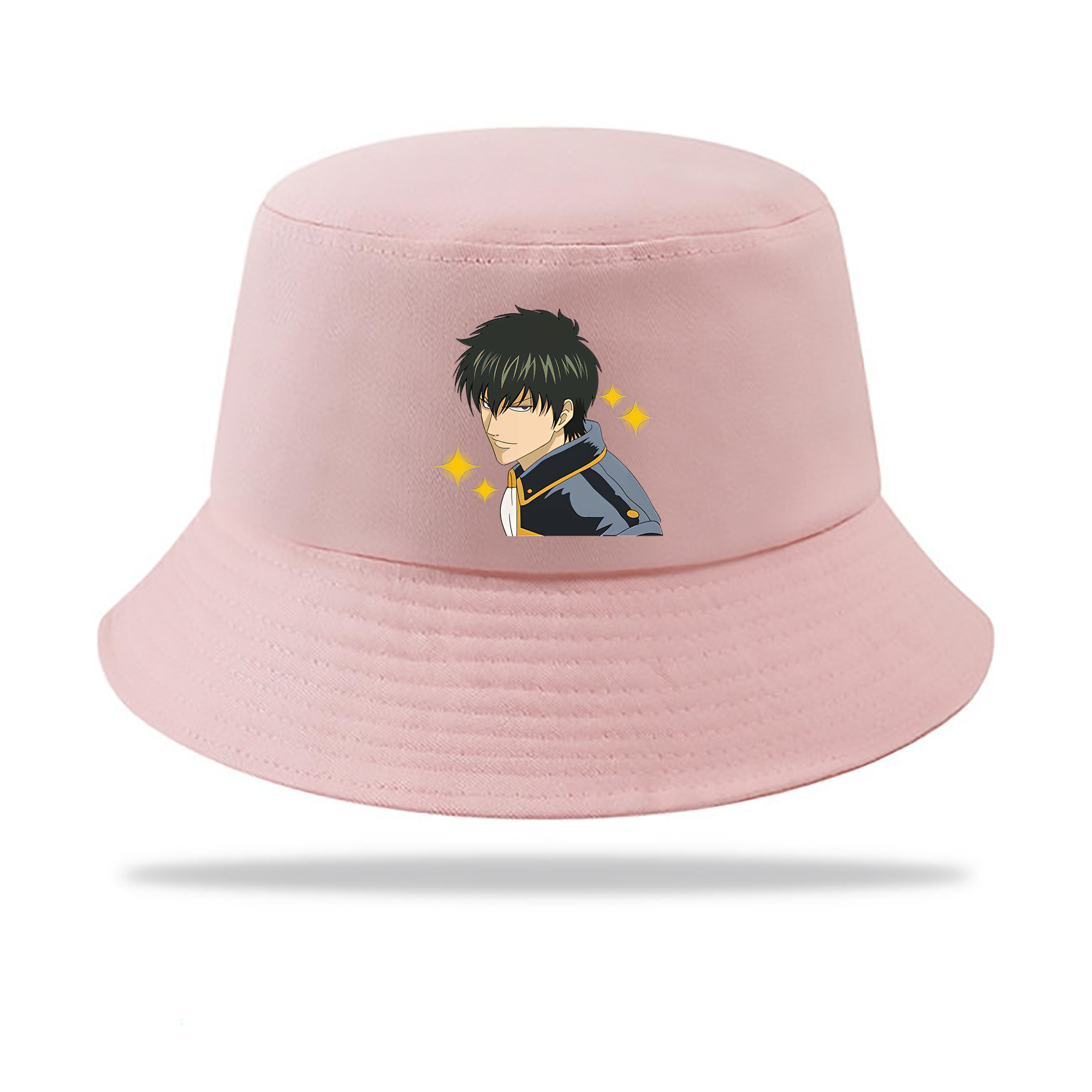 （画像用） ぎんたま 坂田銀時（さかたぎんとき） 神楽 志村新八（しむら しんぱち） GINTAMA Sakata Gintoki Kagura Shimura Shinpachi アウトドア日除けバケットハット
