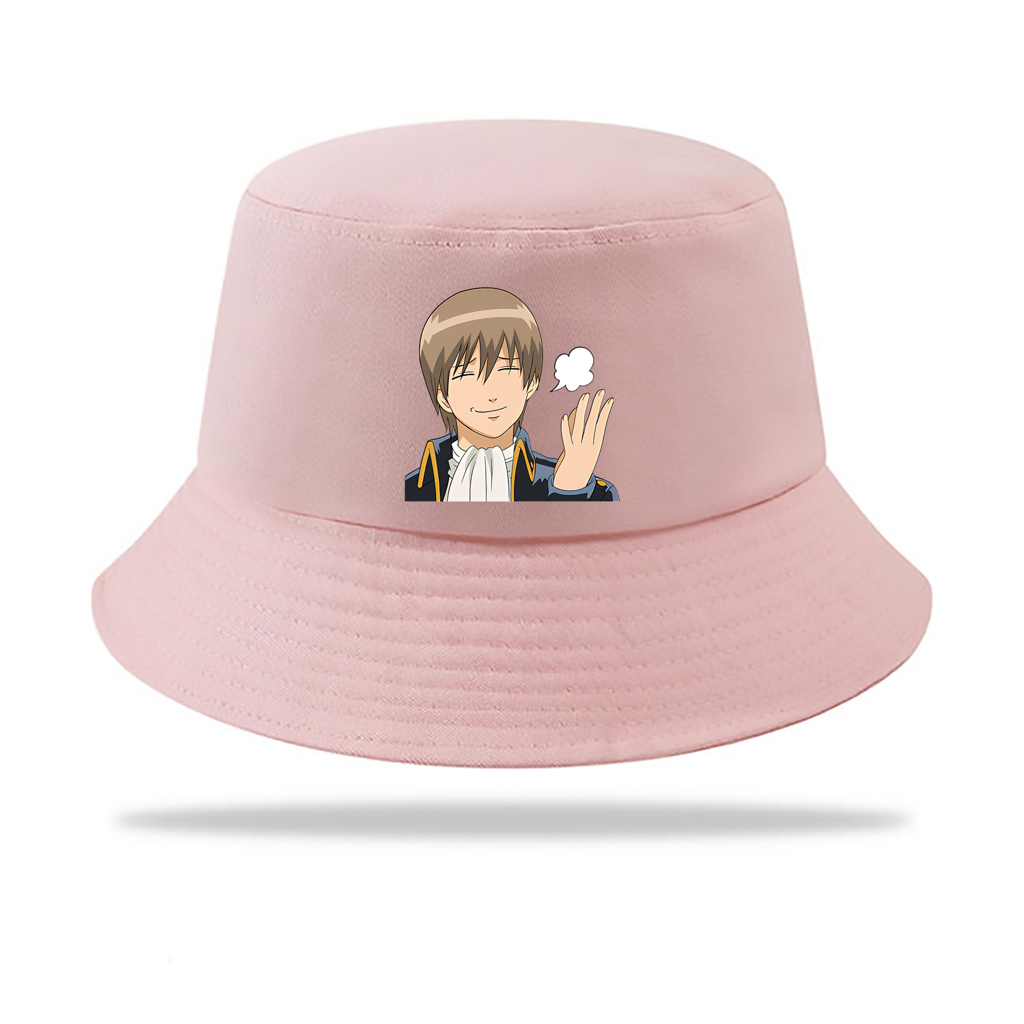 （画像用） ぎんたま 坂田銀時（さかたぎんとき） 神楽 志村新八（しむら しんぱち） GINTAMA Sakata Gintoki Kagura Shimura Shinpachi アウトドア日除けバケットハット
