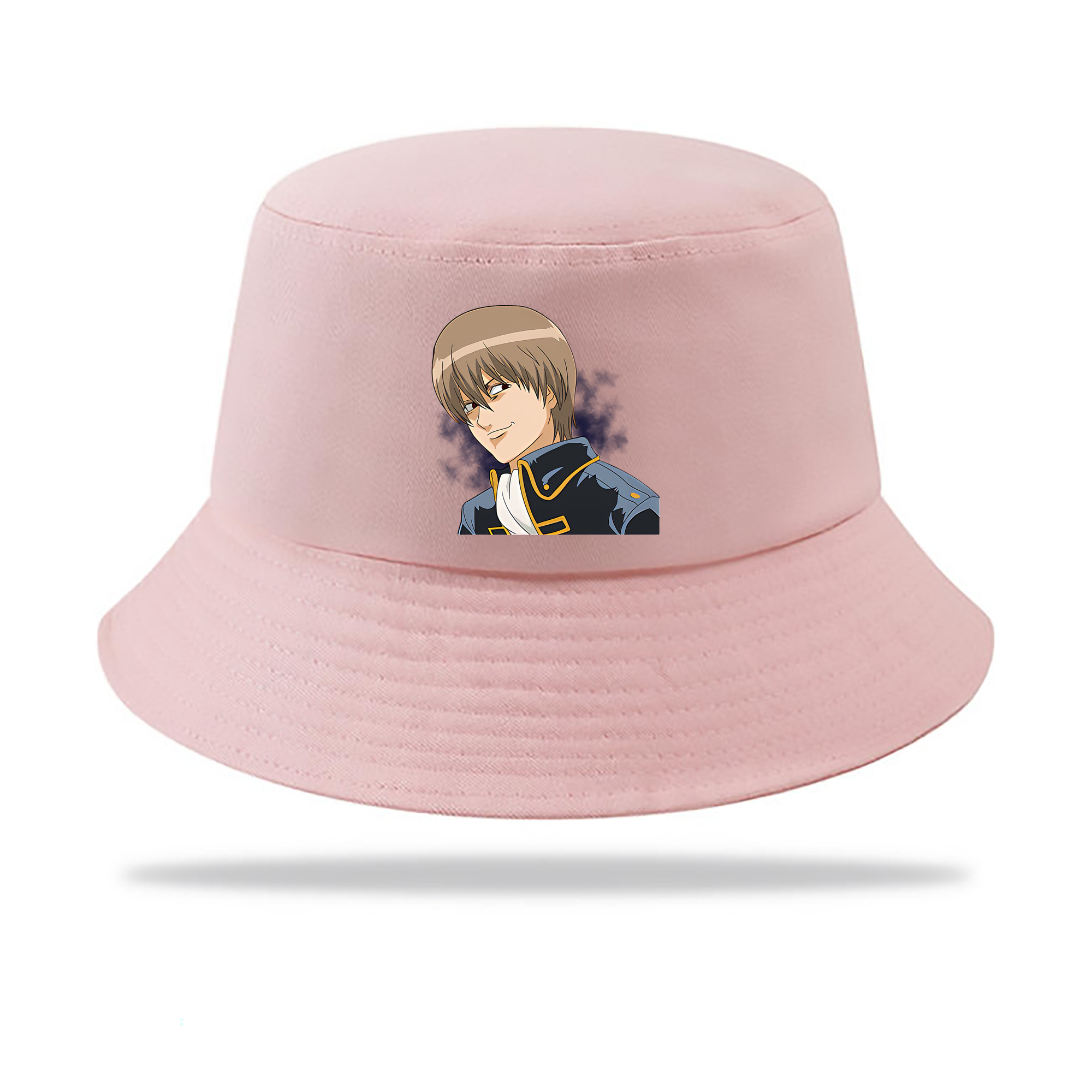 （画像用） ぎんたま 坂田銀時（さかたぎんとき） 神楽 志村新八（しむら しんぱち） GINTAMA Sakata Gintoki Kagura Shimura Shinpachi アウトドア日除けバケットハット