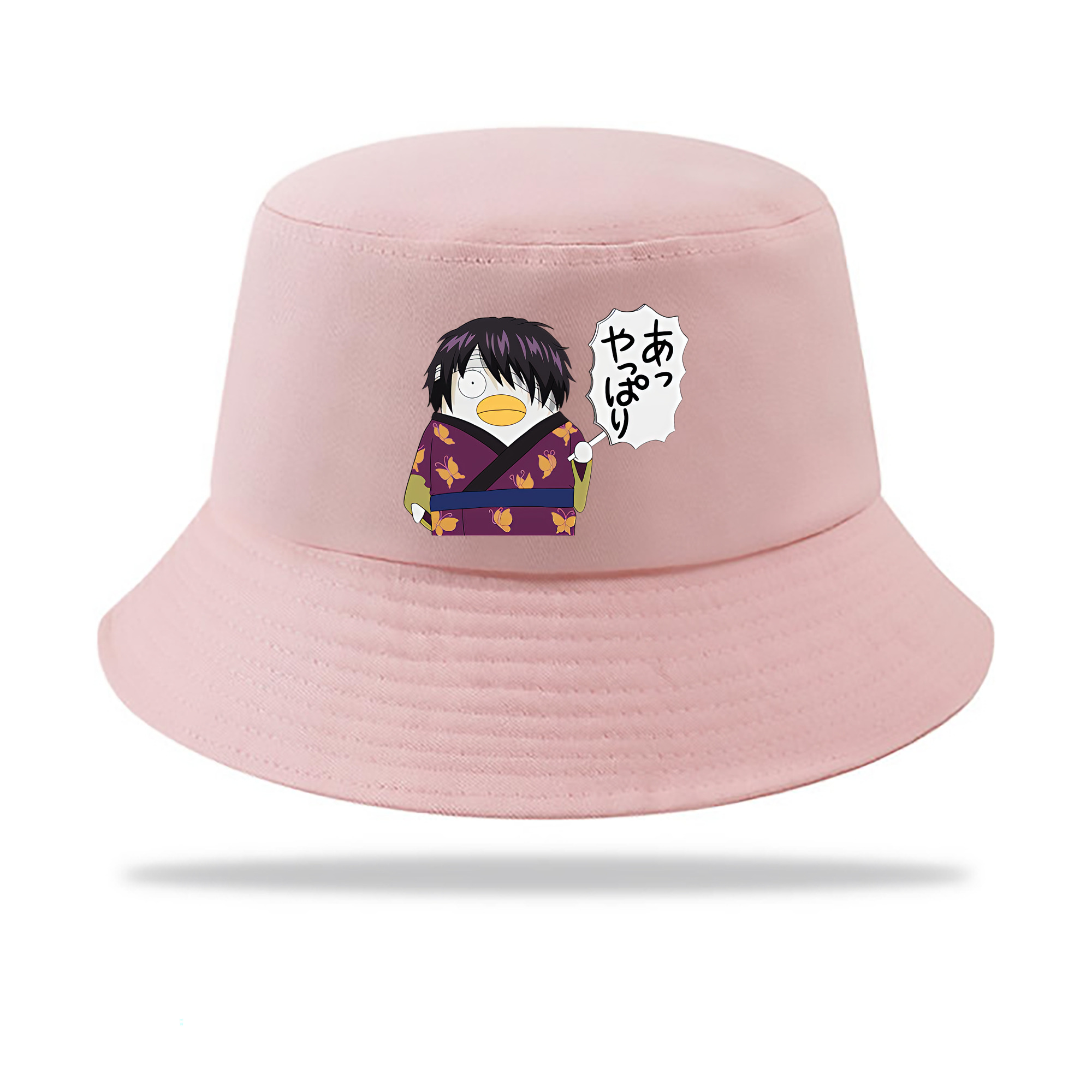 （画像用） ぎんたま 坂田銀時（さかたぎんとき） 神楽 志村新八（しむら しんぱち） GINTAMA Sakata Gintoki Kagura Shimura Shinpachi アウトドア日除けバケットハット