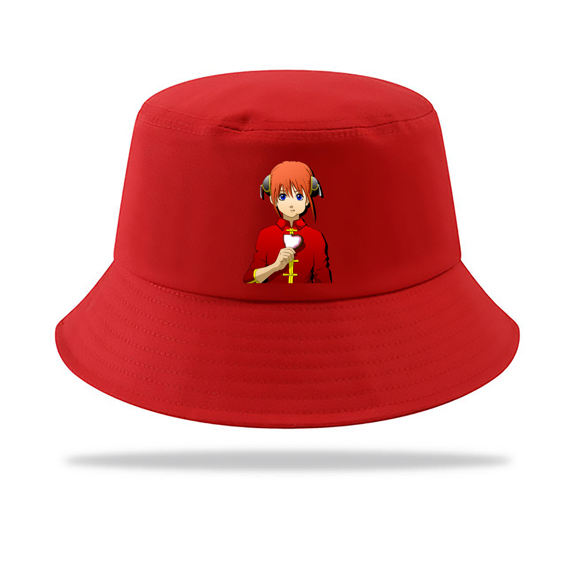 （画像用） ぎんたま 坂田銀時（さかたぎんとき） 神楽 志村新八（しむら しんぱち） GINTAMA Sakata Gintoki Kagura Shimura Shinpachi アウトドア日除けバケットハット