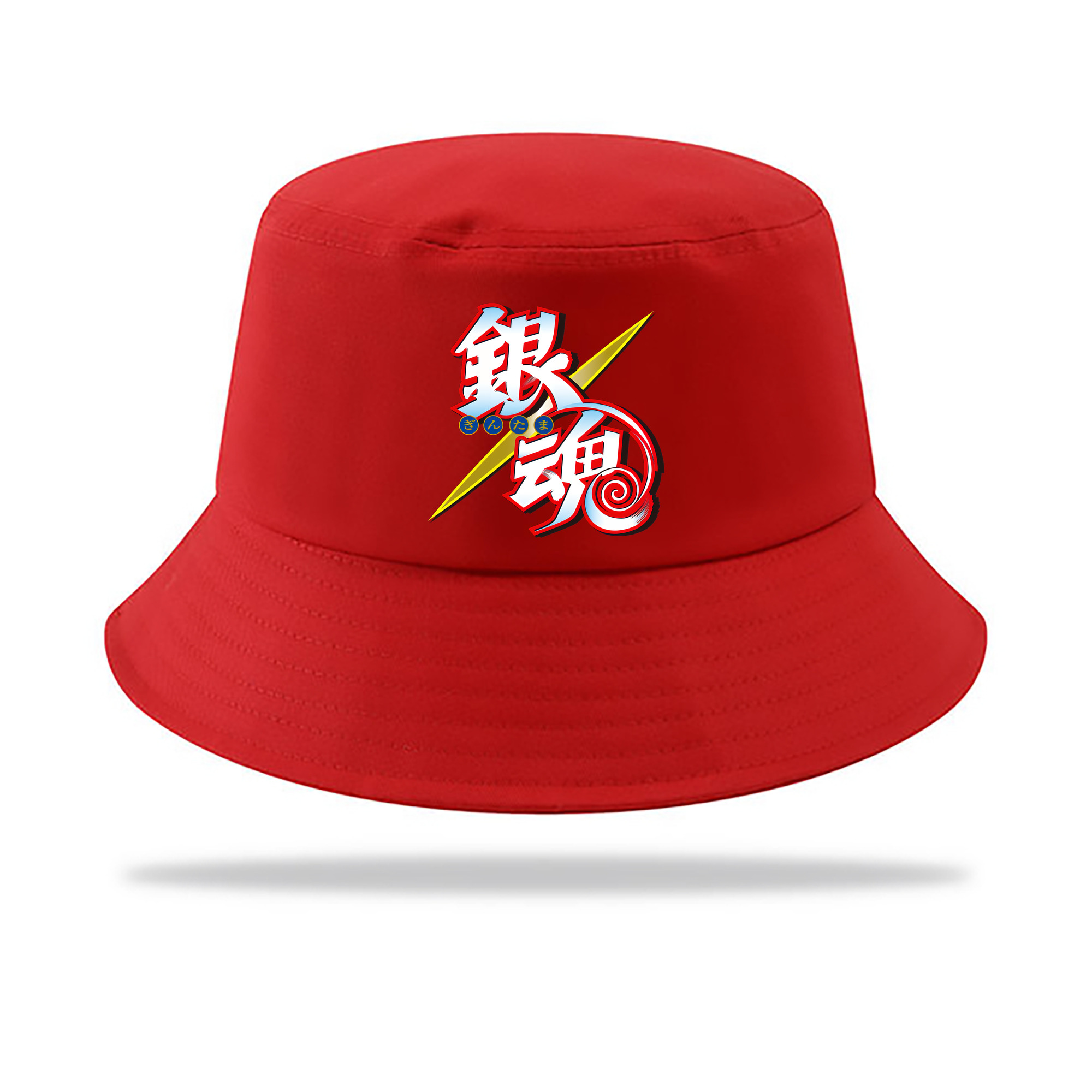 （画像用） ぎんたま 坂田銀時（さかたぎんとき） 神楽 志村新八（しむら しんぱち） GINTAMA Sakata Gintoki Kagura Shimura Shinpachi アウトドア日除けバケットハット