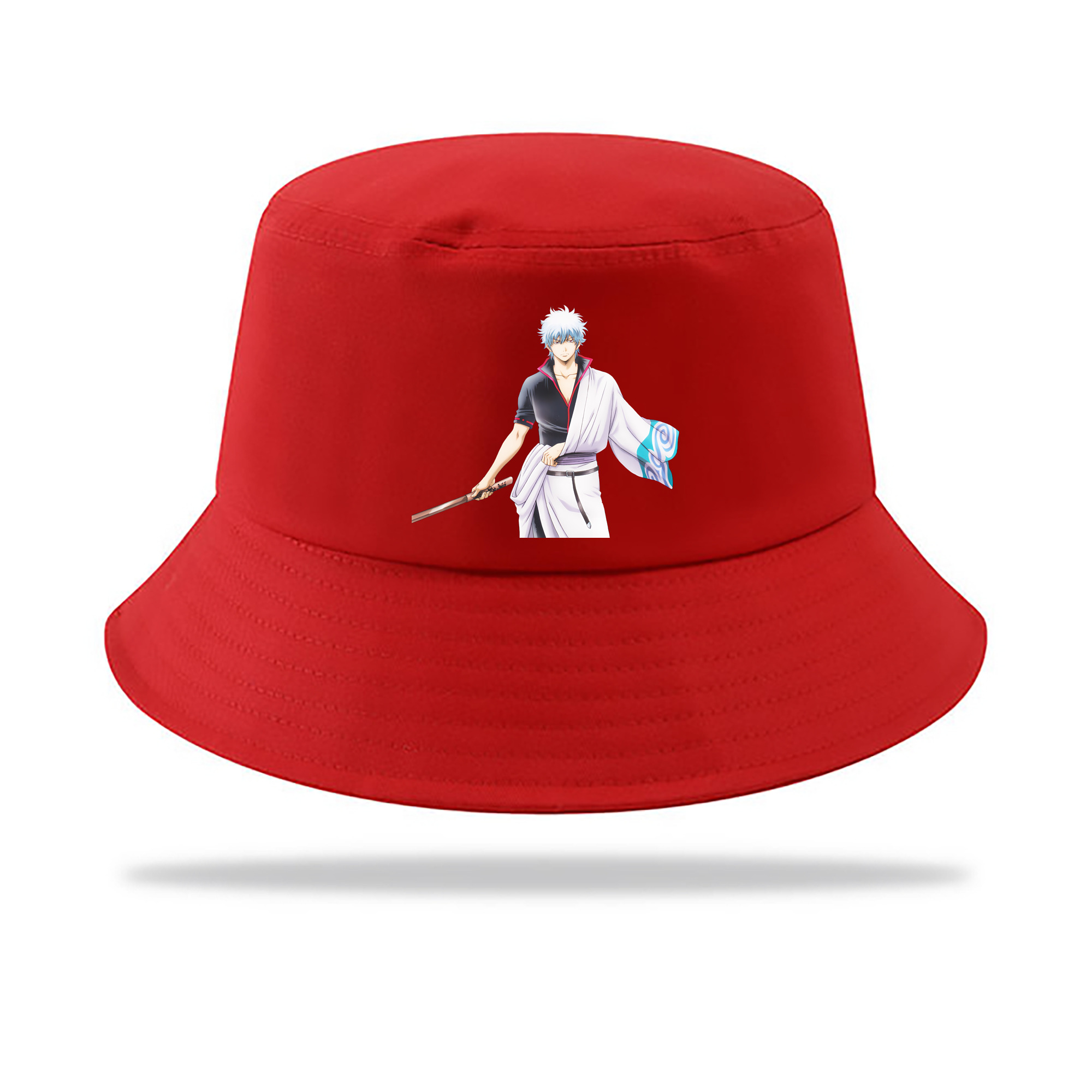 （画像用） ぎんたま 坂田銀時（さかたぎんとき） 神楽 志村新八（しむら しんぱち） GINTAMA Sakata Gintoki Kagura Shimura Shinpachi アウトドア日除けバケットハット